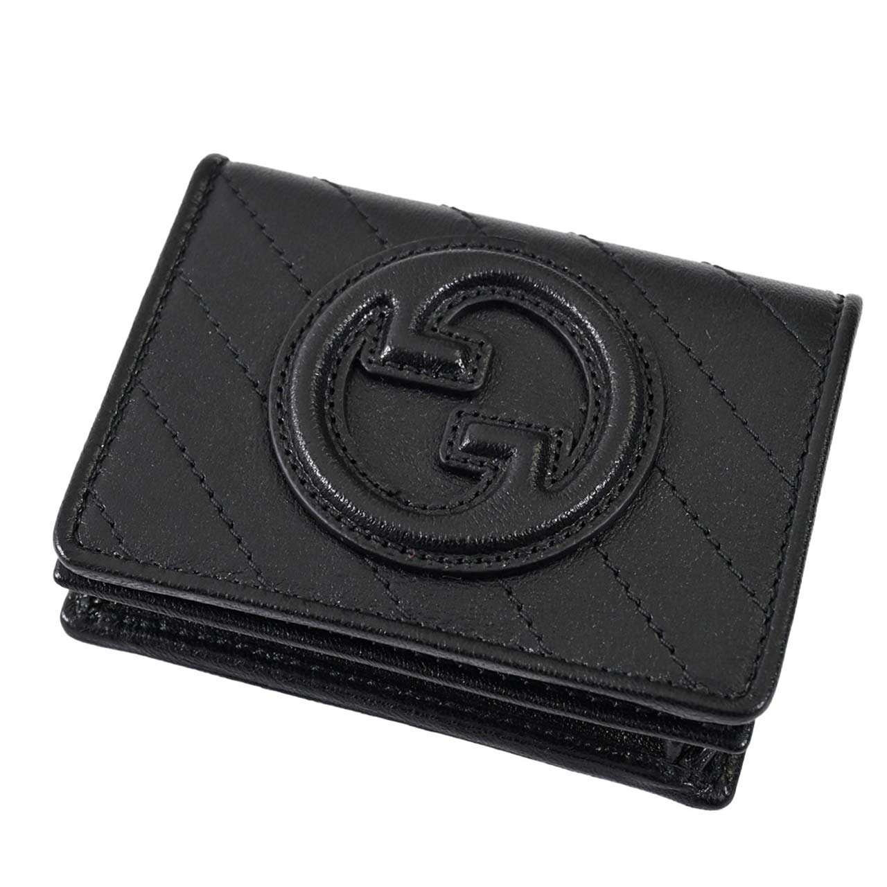 ★グッチ GUCCI 折財布 760317 AACP7 1000 ブラック メンズ レディース