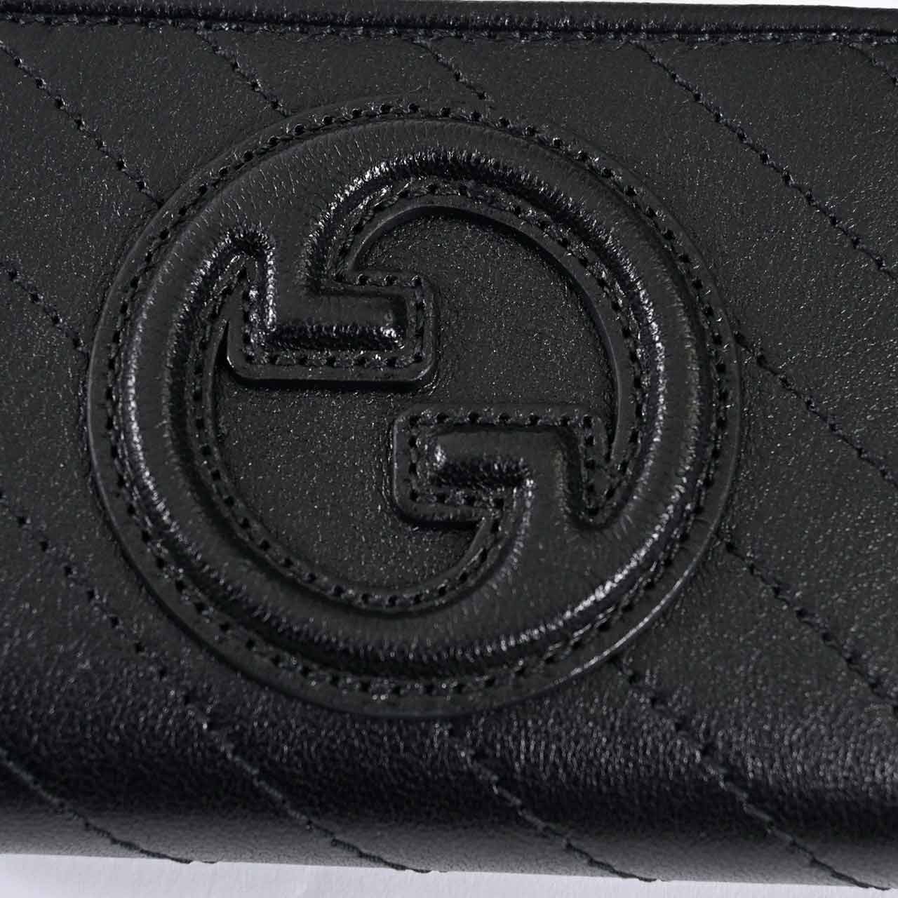★グッチ GUCCI 折財布 760317 AACP7 1000 ブラック メンズ レディース