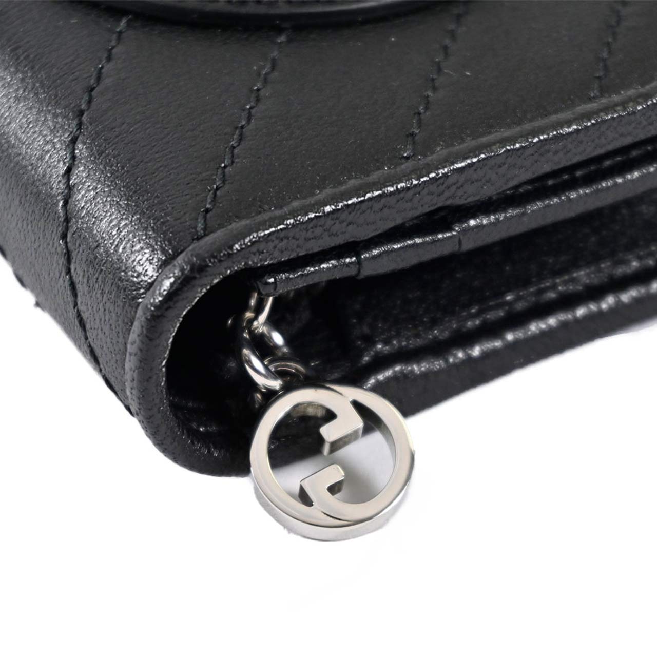 ★グッチ GUCCI 折財布 760317 AACP7 1000 ブラック メンズ レディース