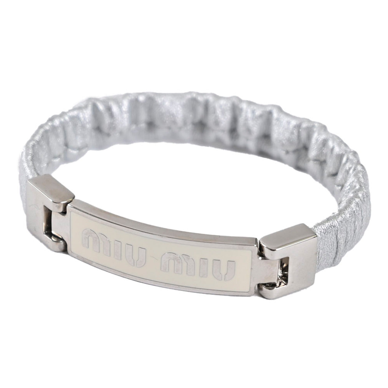 ★ミュウミュウ MIUMIU ブレスレット 5IB425 2F32 01 ARGENTO シルバー レディース