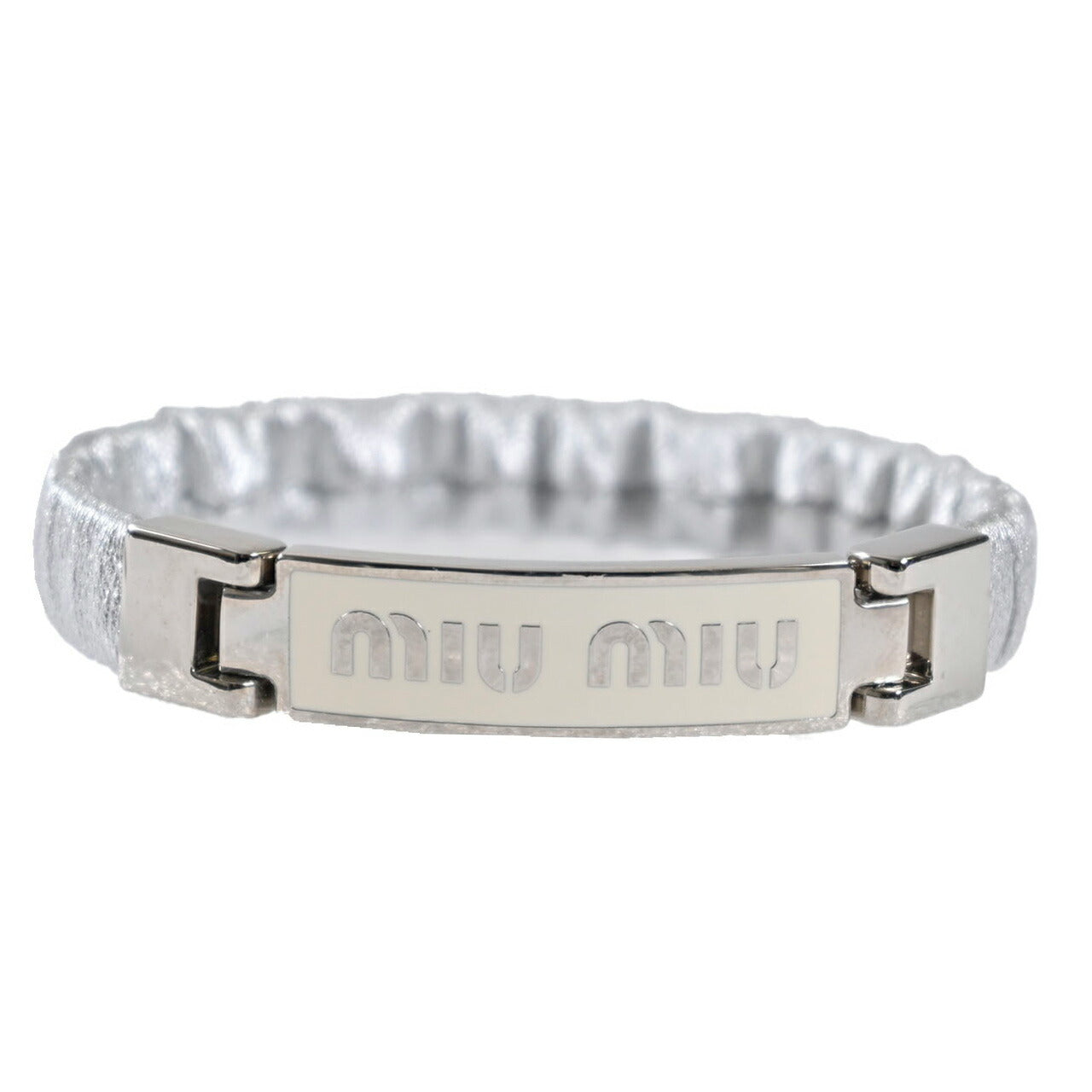 ★ミュウミュウ MIUMIU ブレスレット 5IB425 2F32 01 ARGENTO シルバー レディース