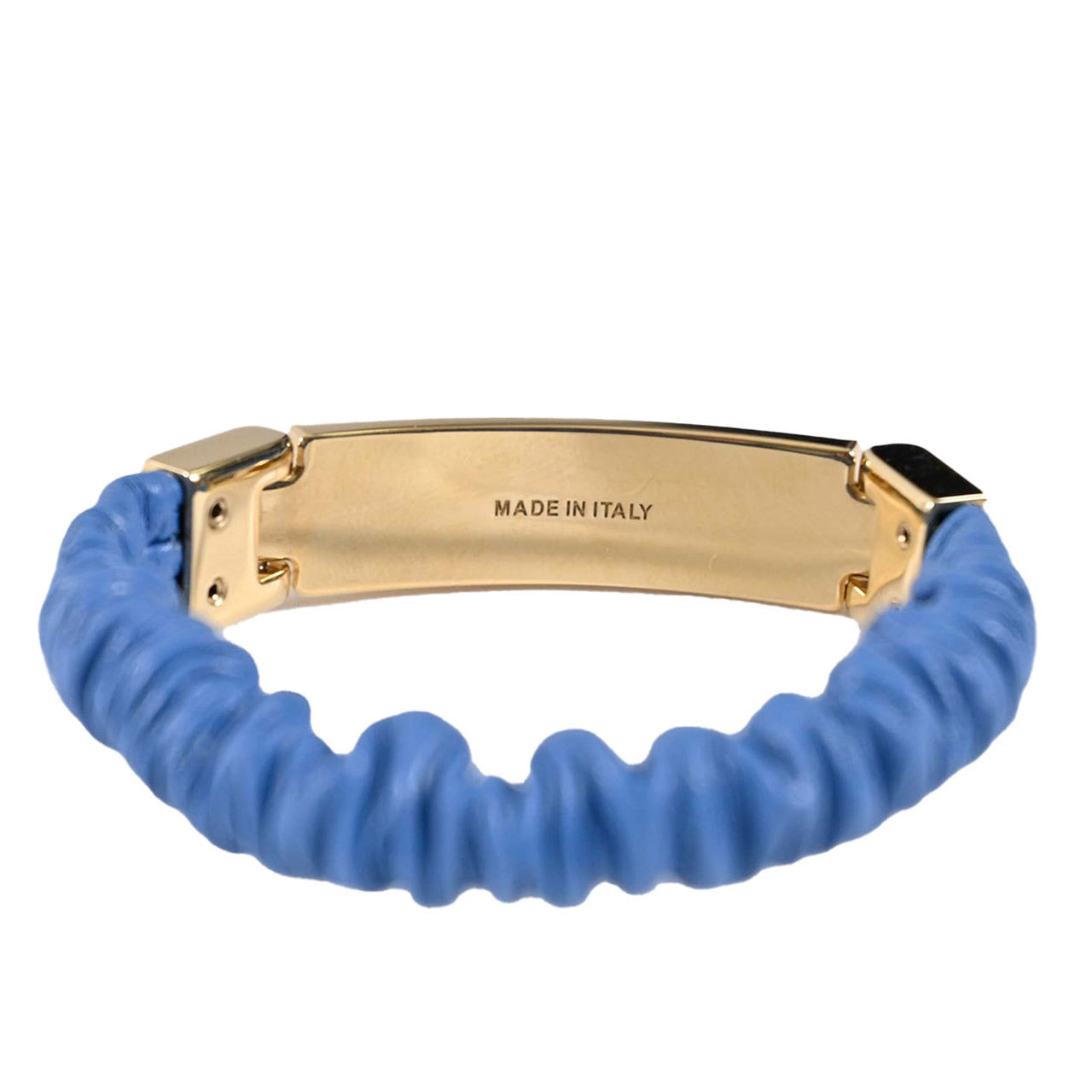 ★ミュウミュウ MIUMIU ブレスレット 5IB425 2F32 01 ONDA ブルー レディース