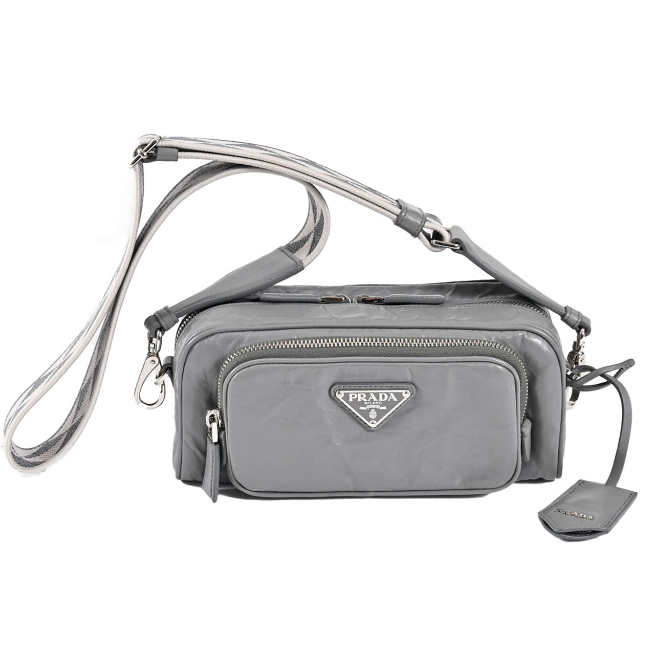 ★プラダ PRADA ショルダーバッグ 1BH198 UVL V 400 ARDESIA グレー レディース