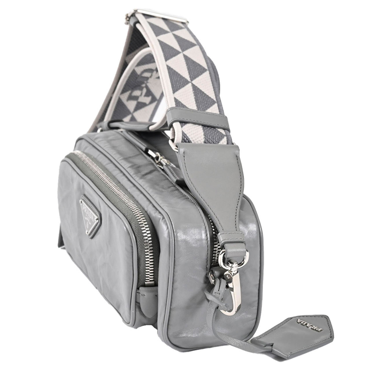★プラダ PRADA ショルダーバッグ 1BH198 UVL V 400 ARDESIA グレー レディース