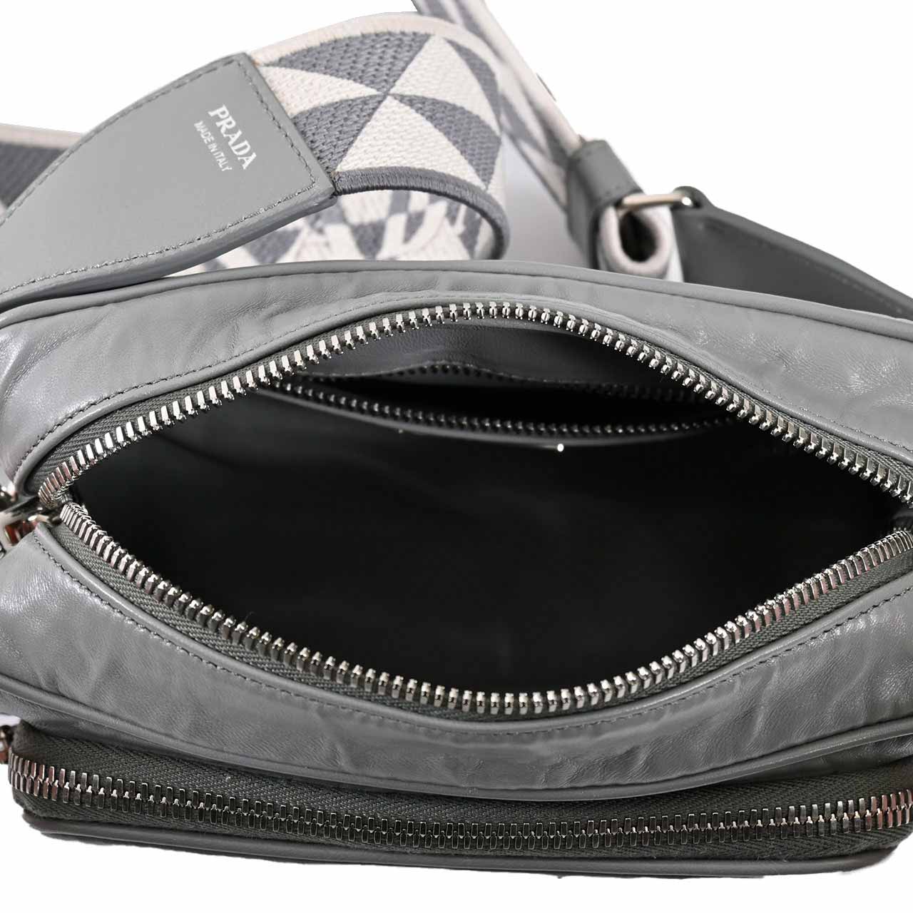 ★プラダ PRADA ショルダーバッグ 1BH198 UVL V 400 ARDESIA グレー レディース
