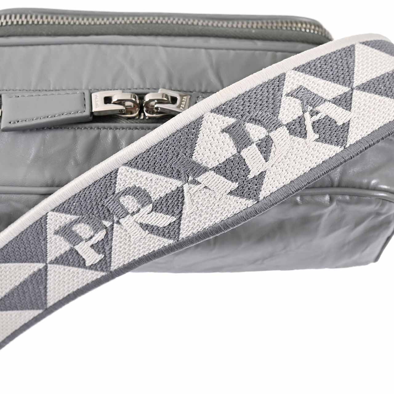 ★プラダ PRADA ショルダーバッグ 1BH198 UVL V 400 ARDESIA グレー レディース