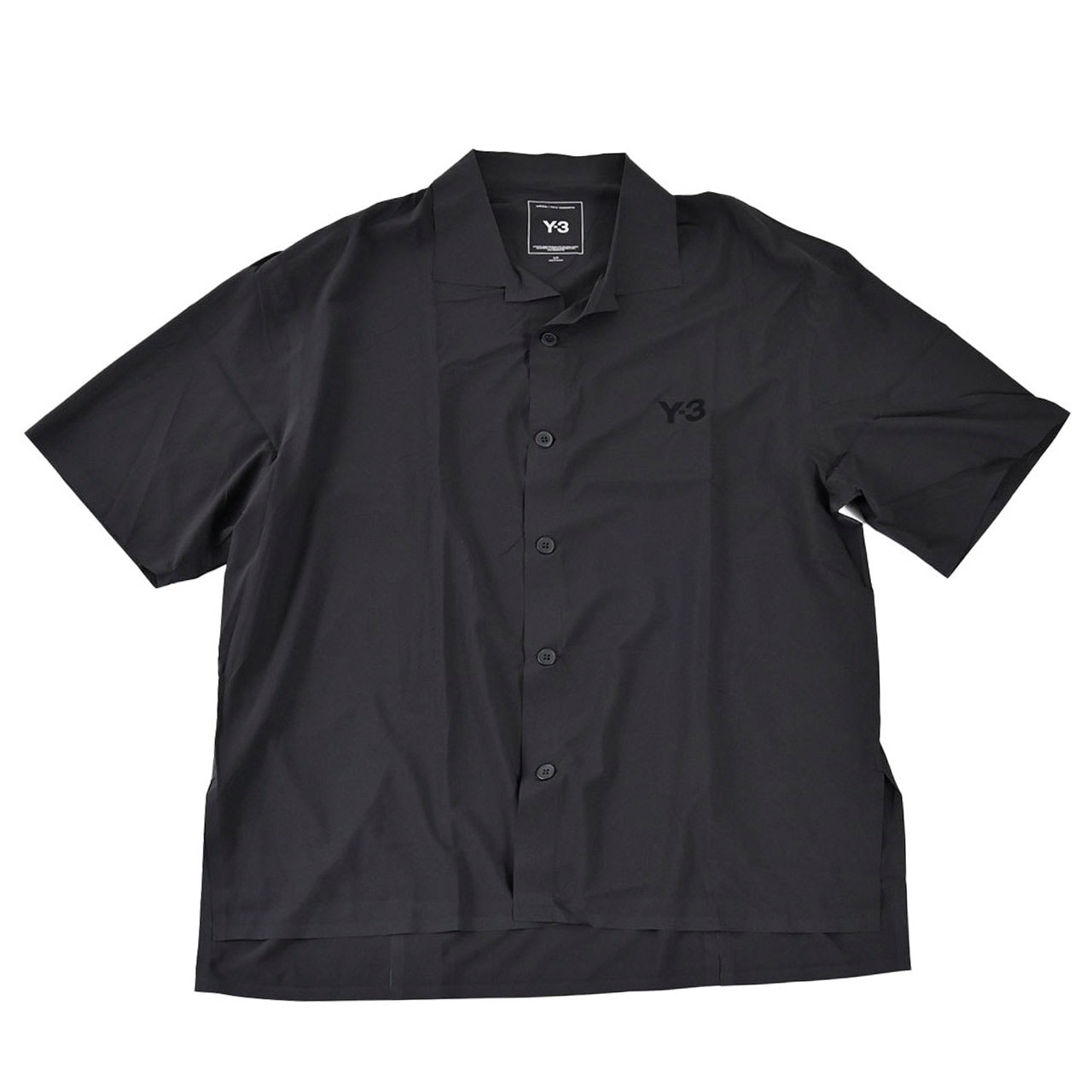 ★ワイスリー Y-3 半袖シャツ LITE WOVN SHIRT JD1457 ブラック 2025SS メンズ