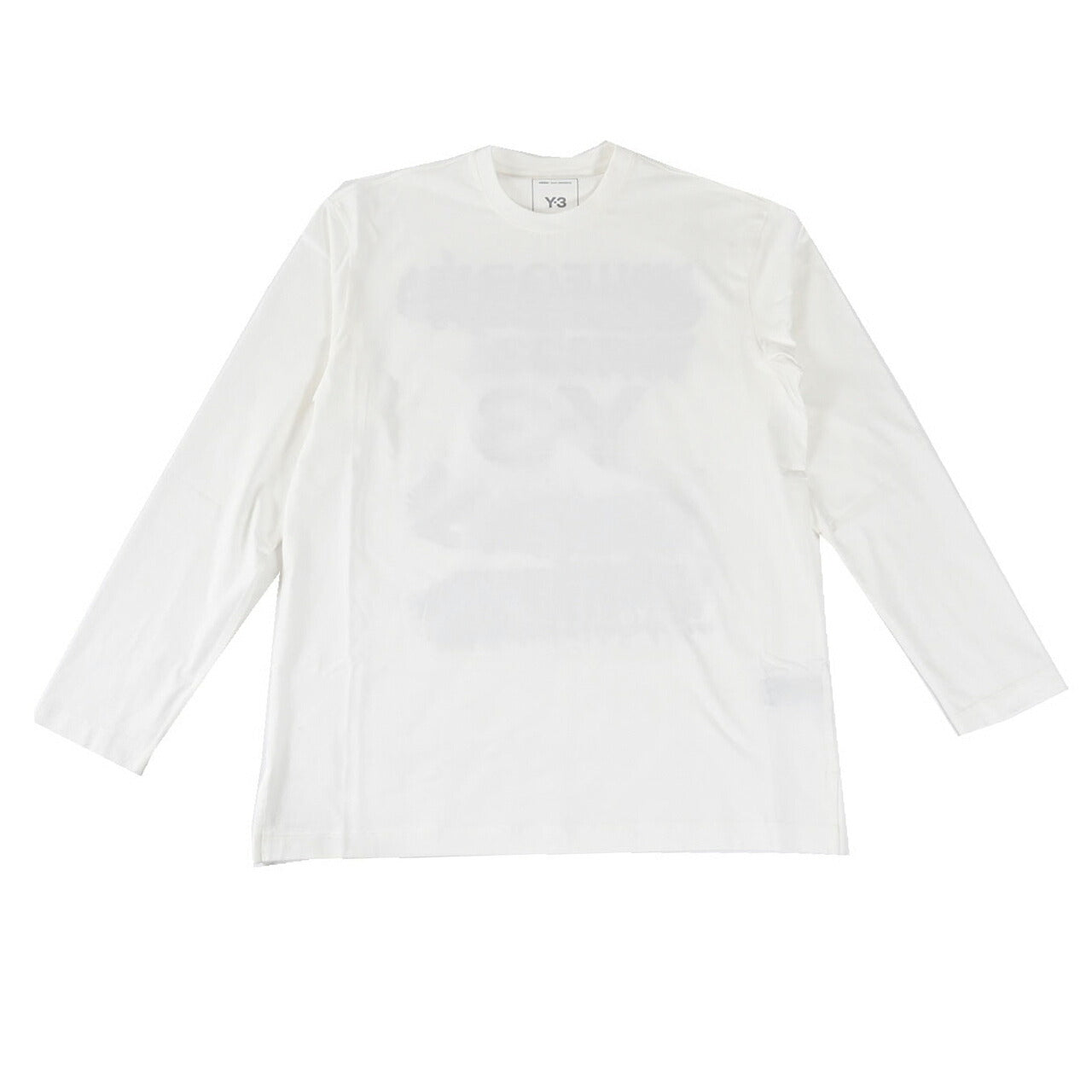★ワイスリー Y-3 クルーネック長袖Tシャツ U GFX LS TEE JM3234 ホワイト 2025SS メンズ レディース