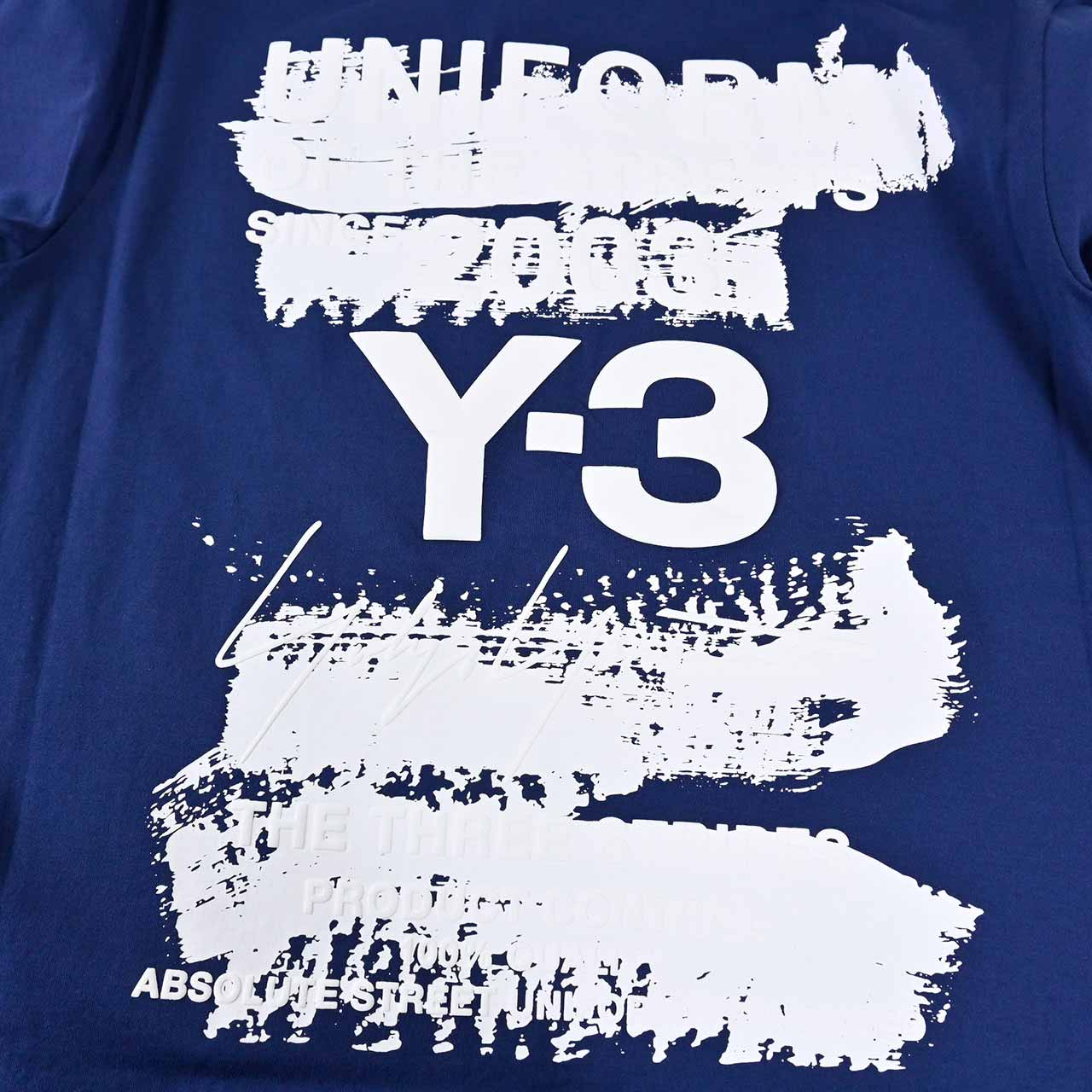 ★ワイスリー Y-3 Tシャツ U GFX SS TEE JM7816 ブルー 2025SS メンズ レディース
