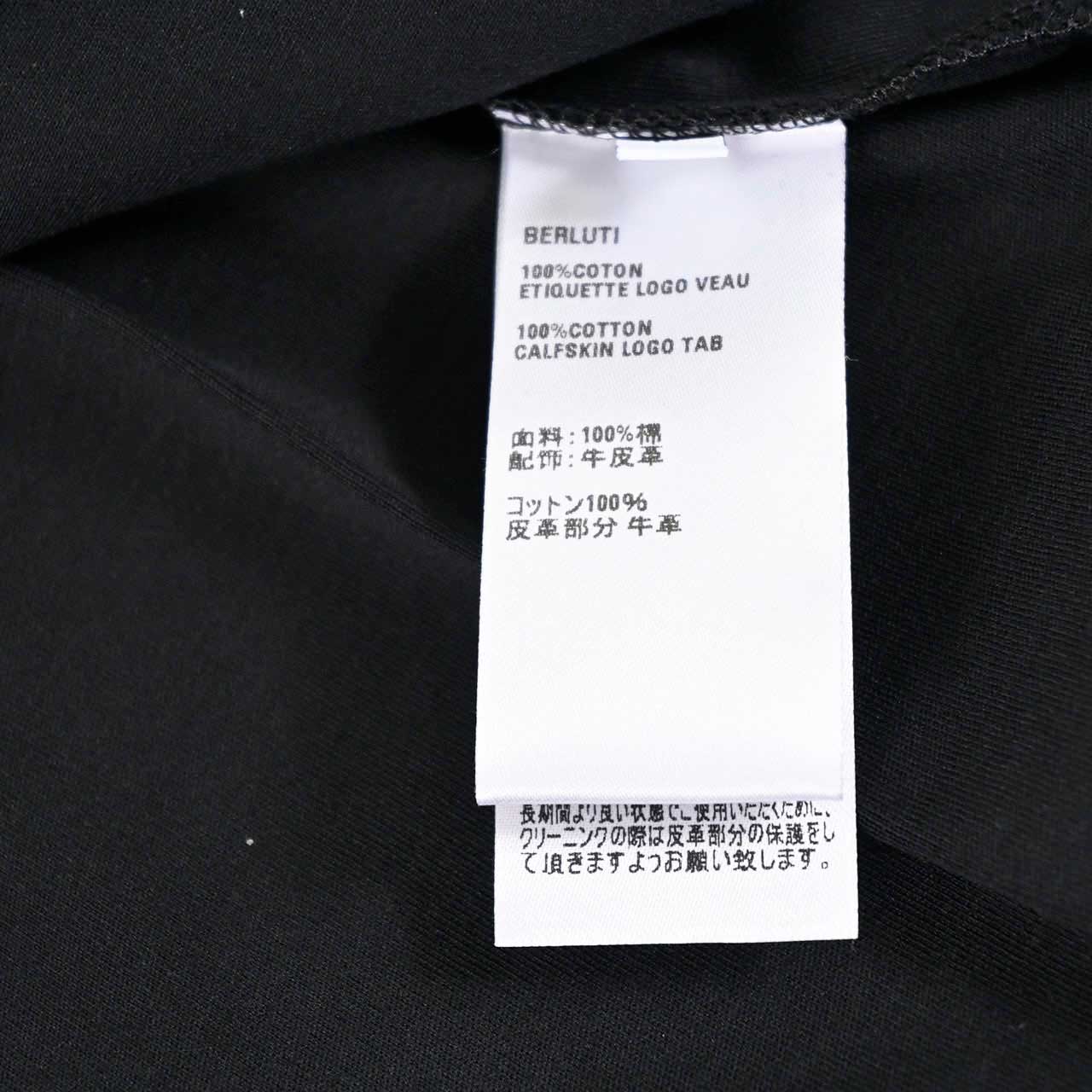 ★ベルルッティ BERLUTI Tシャツ R28JRS155 003 900 ブラック 2025SS メンズ