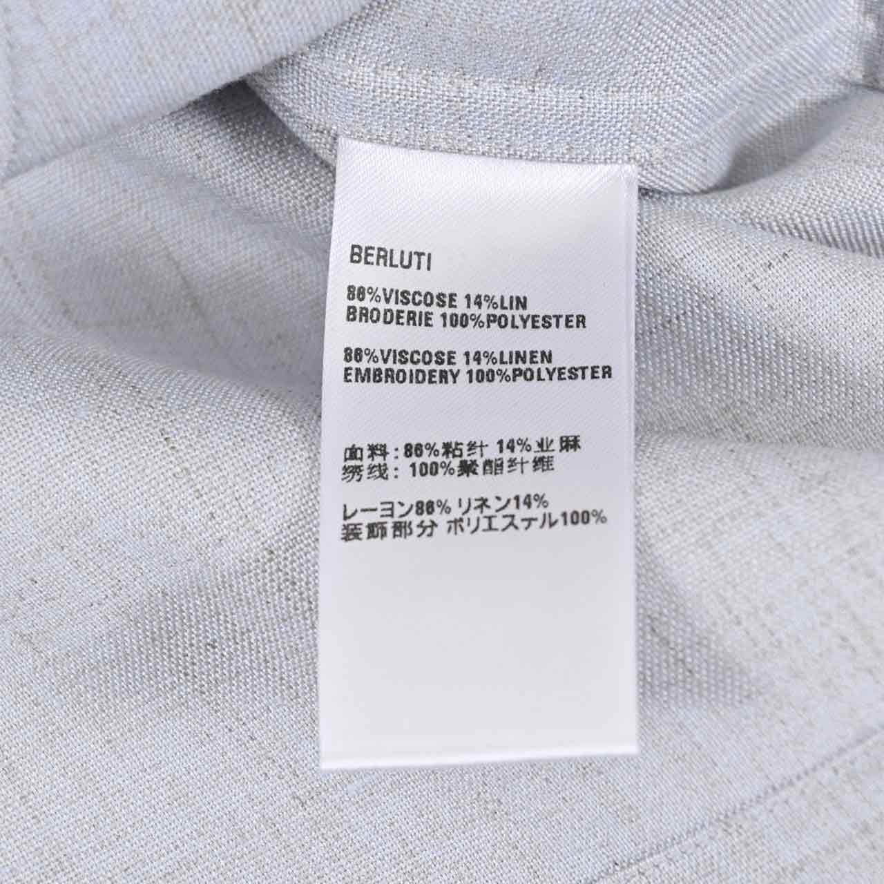 ★ベルルッティ BERLUTI カジュアルシャツ R28HCL112 001 53N グレー 2025SS メンズ