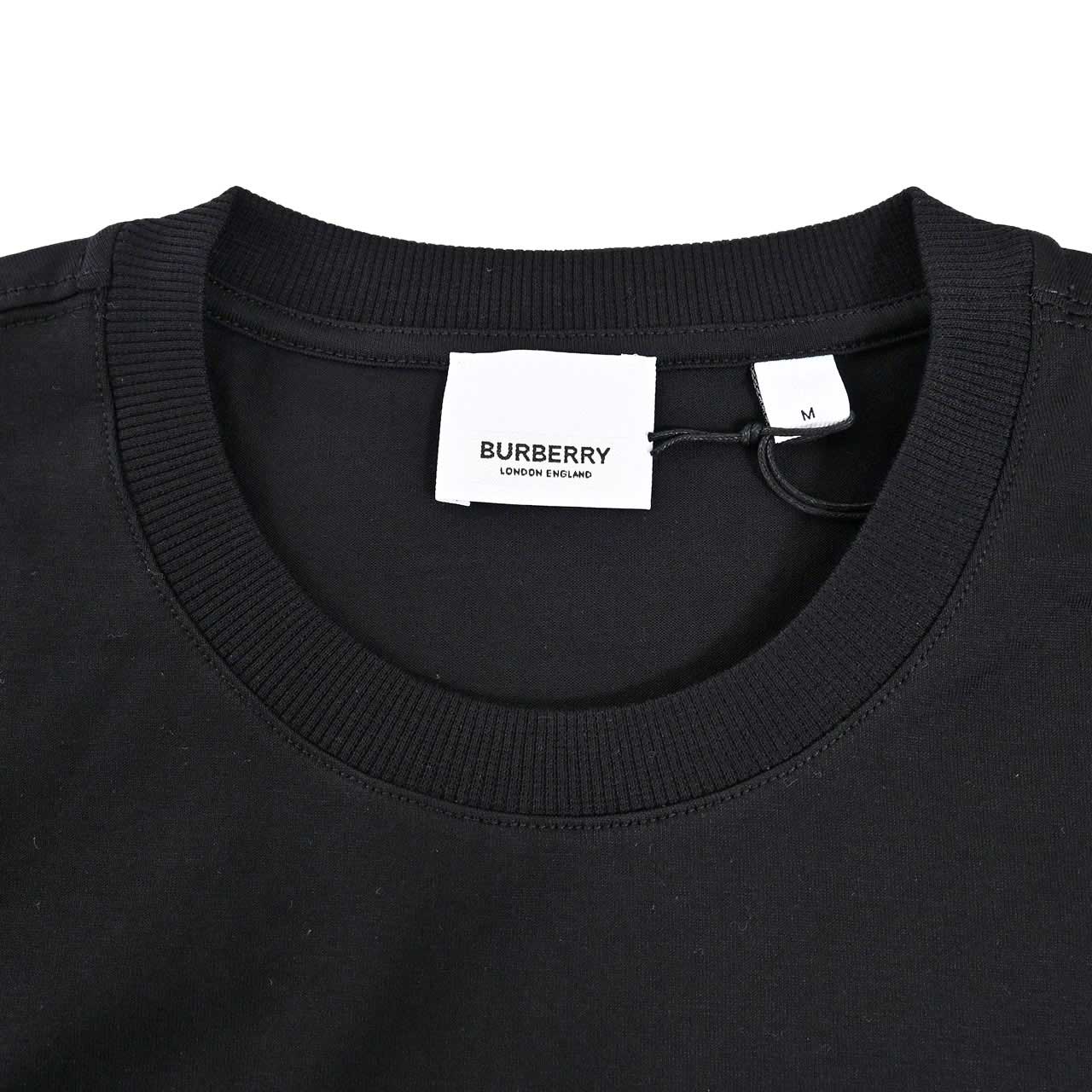 ★バーバリー BURBERRY Tシャツ 8084233 A1189 ブラック 年秋冬 メンズ