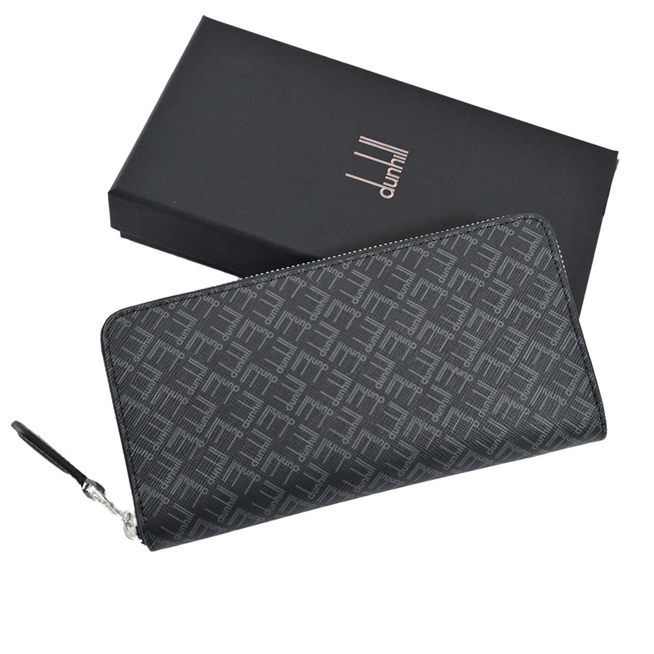 ★ダンヒル DUNHILL ラウンドファスナー長財布 DU21R2180LT 001R ブラック メンズ