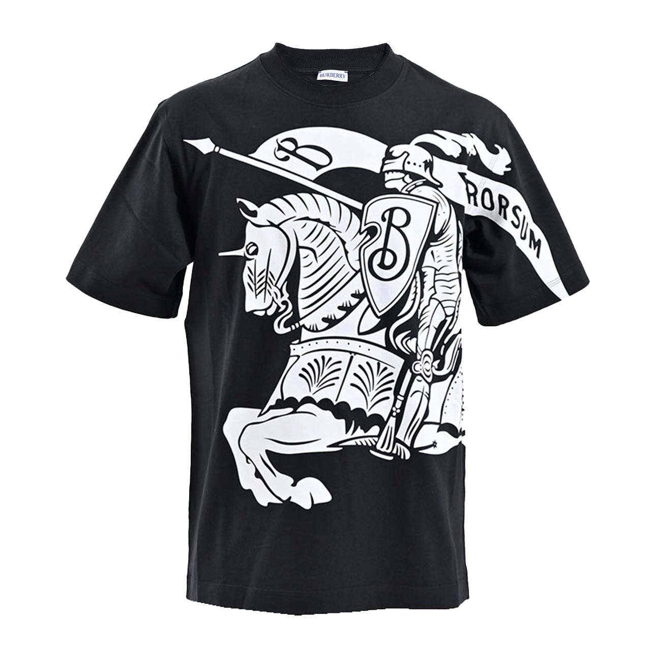 ★バーバリー BURBERRY Tシャツ 8095058 HS24 MW FO A1189 ブラック 2025年春夏 メンズ