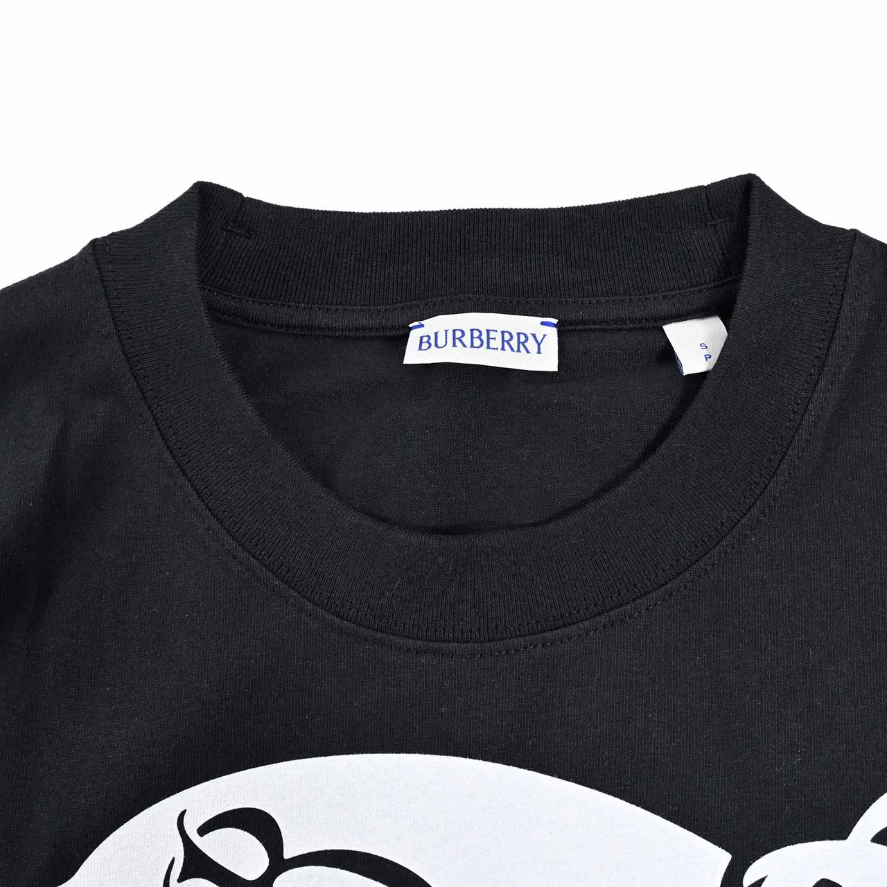 ★バーバリー BURBERRY Tシャツ 8095058 HS24 MW FO A1189 ブラック 2025年春夏 メンズ