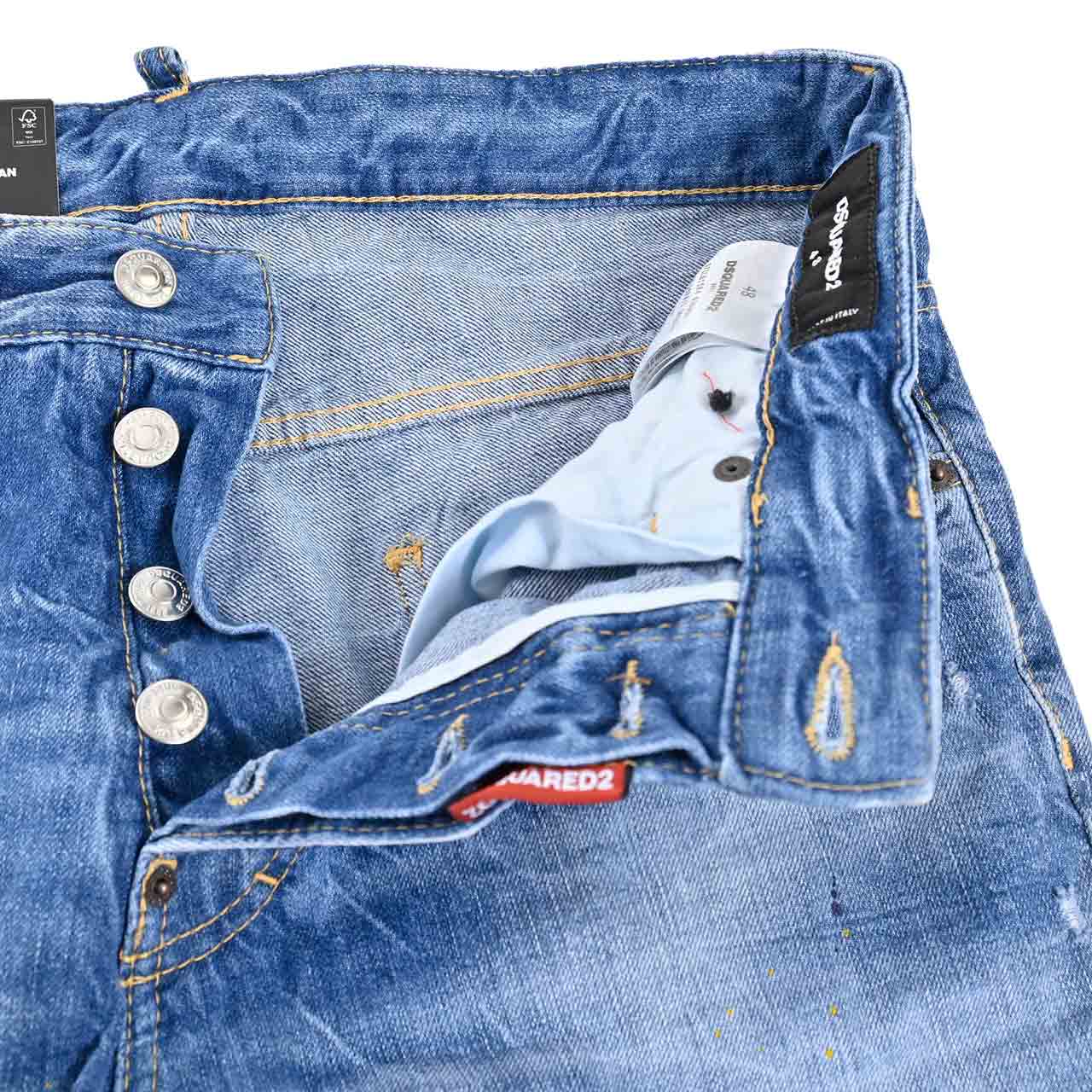 ★ディースクエアード DSQUARED2 デニムパンツ S71LB1584 S30309 470 ブルー 年秋冬 メンズ