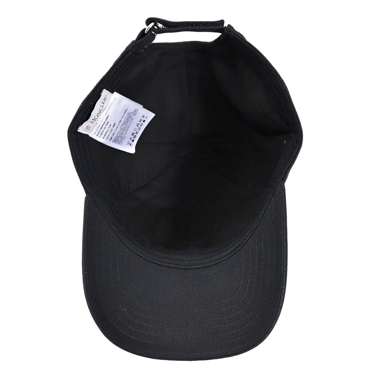 ★モンクレール MONCLER キャップ 3B0003904863 999 ブラック 2025年春夏 メンズ