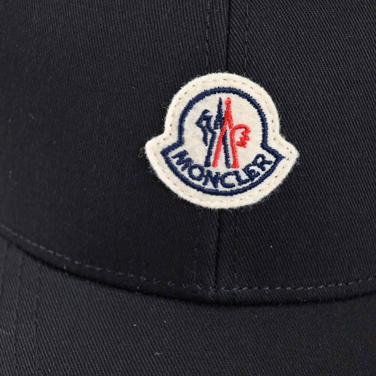 ★モンクレール MONCLER キャップ 3B0003904863 999 ブラック 2025年春夏 メンズ