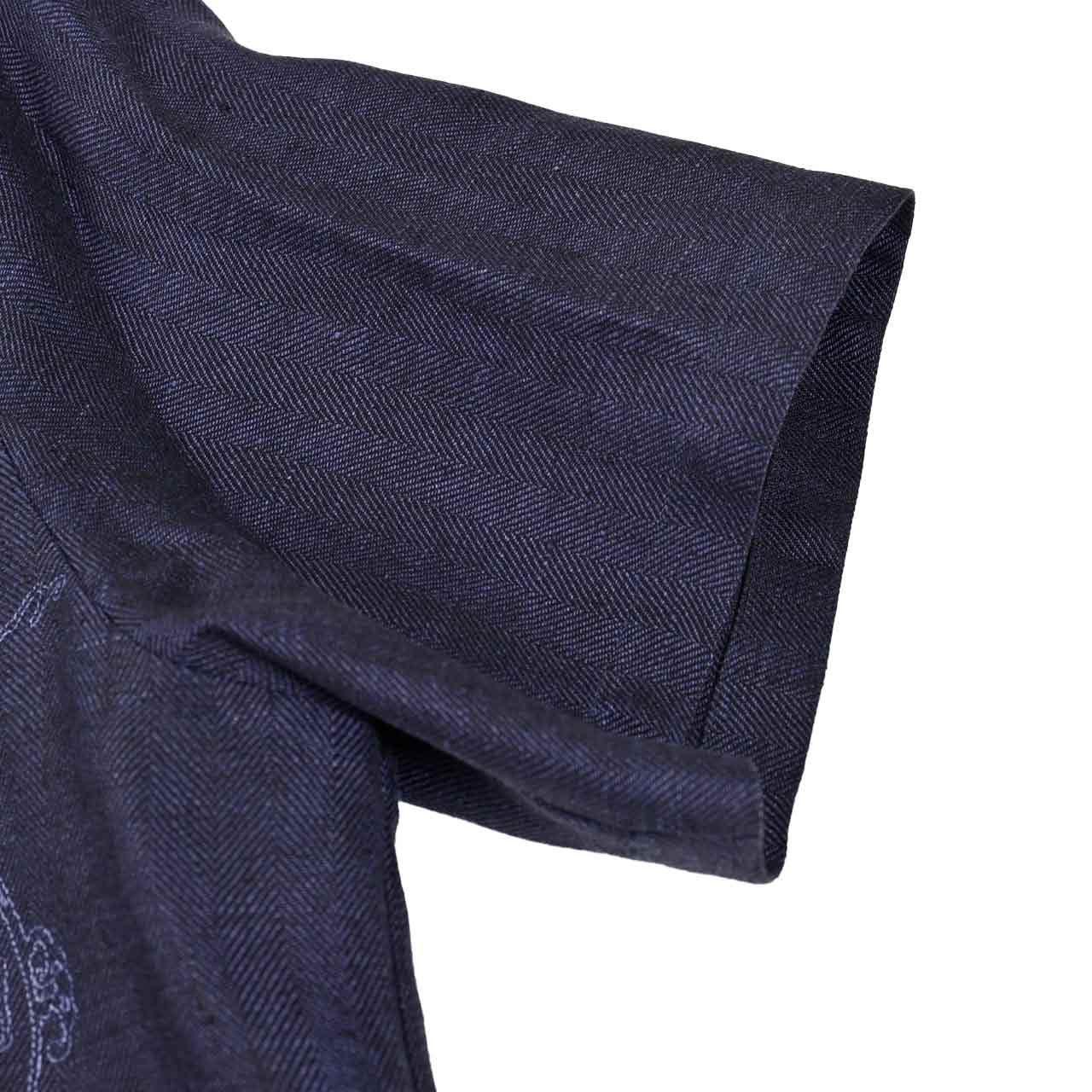 ★ベルルッティ BERLUTI 半袖シャツ R28HCS110 001 55N ブルー 2025SS メンズ