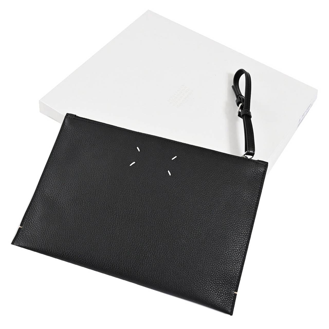 ★メゾン マルジェラ Maison Margiela クラッチバッグ P7268 SA2TT0006 H8419 ブラック 2025SS メンズ