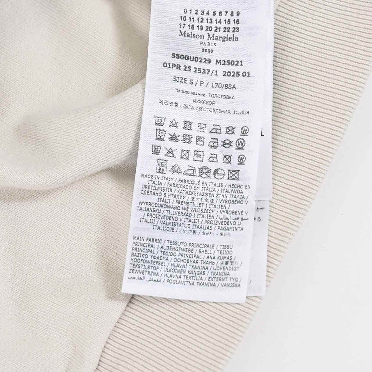 ★メゾン マルジェラ Maison Margiela Tシャツ M25021 S50GU0229 103 クリーム 2025SS メンズ