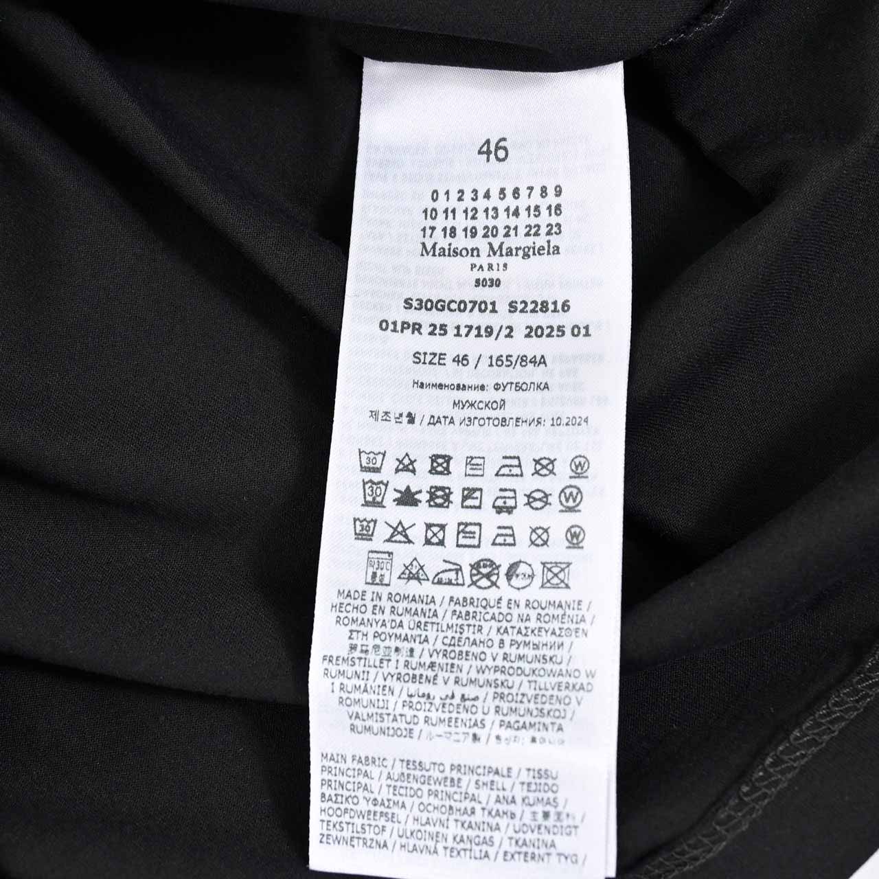 ★メゾン マルジェラ Maison Margiela Tシャツ S22816 S30GC0701 900 ブラック 2025SS メンズ