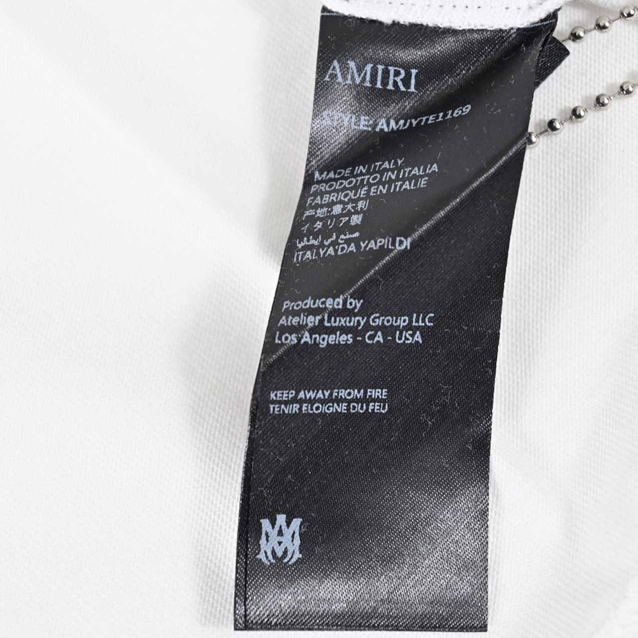 ★アミリ AMIRI Tシャツ AMJYTE1169 ホワイト メンズ