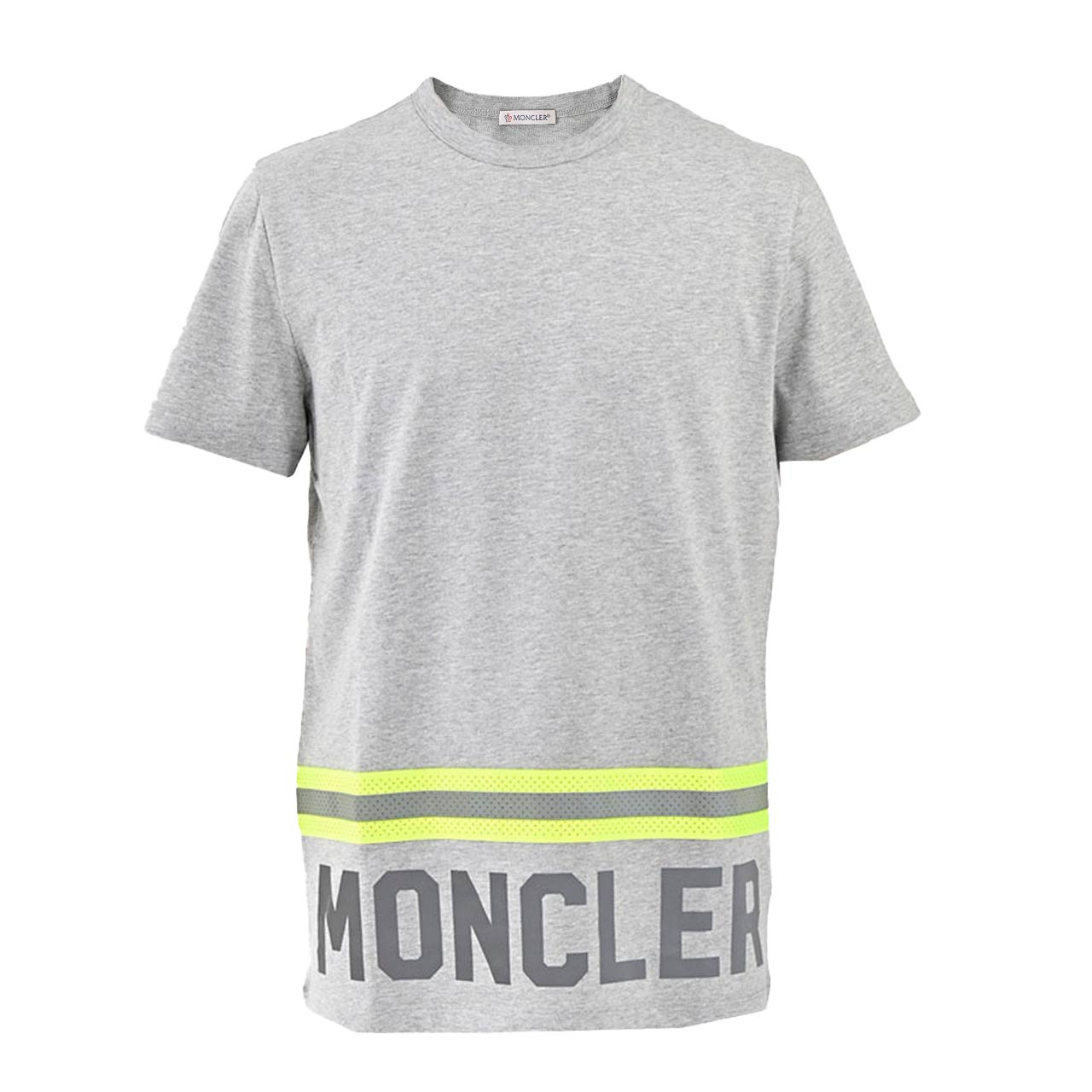 ★モンクレール MONCLER クルーネック半袖Tシャツ 8C01132 8390Y 984 グレー メンズ