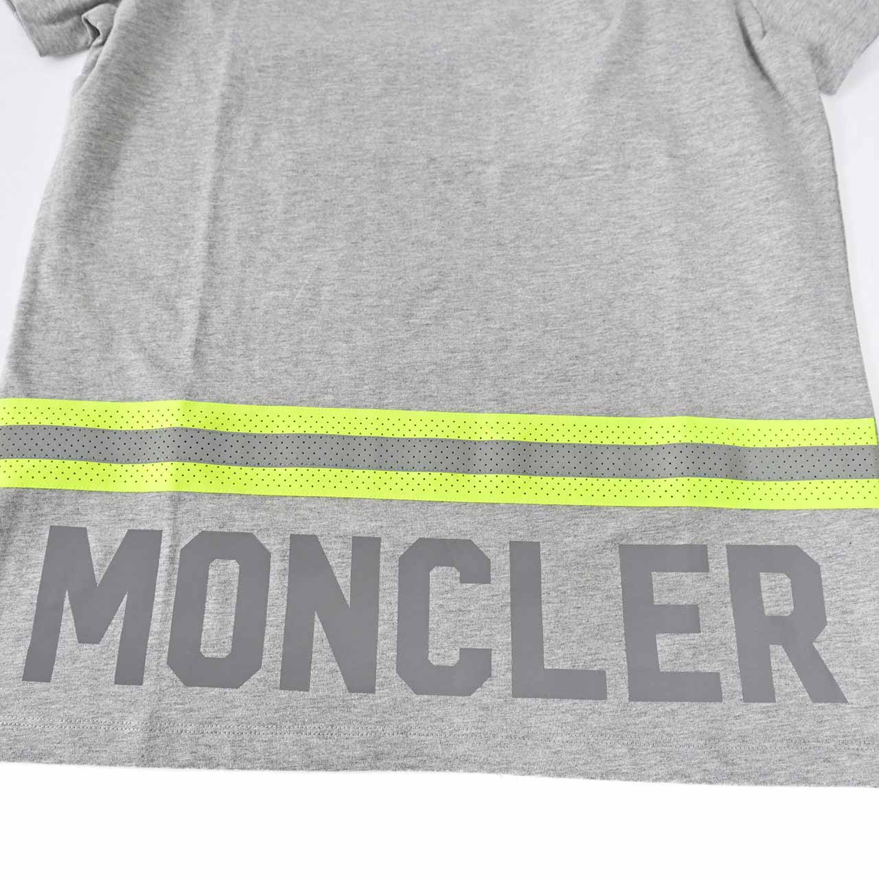 ★モンクレール MONCLER クルーネック半袖Tシャツ 8C01132 8390Y 984 グレー メンズ