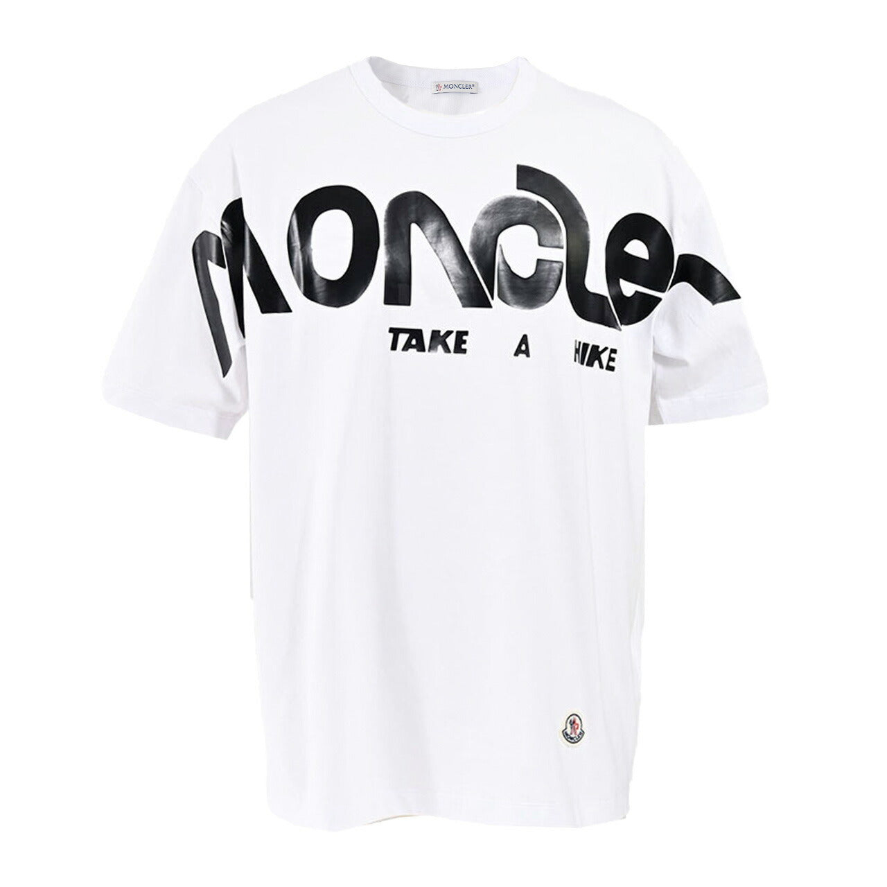 ★モンクレール MONCLER クルーネック半袖Tシャツ 8C01080 8390Y 001 ホワイト 年秋冬 メンズ