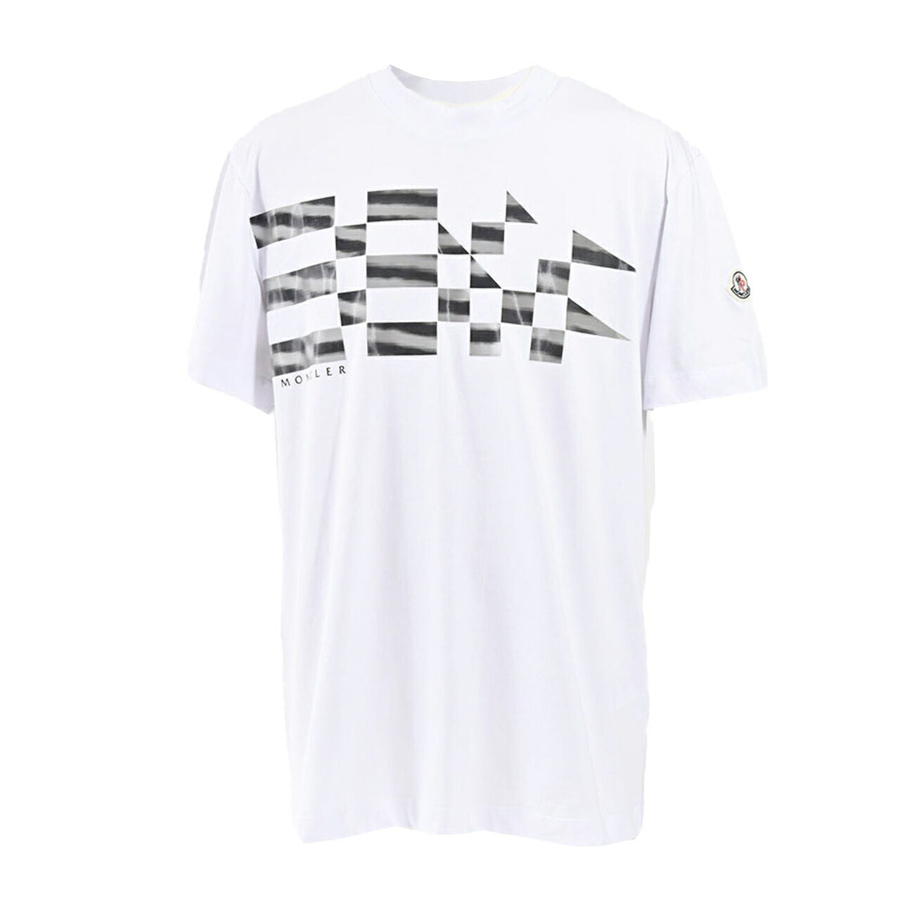 ★モンクレール MONCLER クルーネック半袖Tシャツ 8C00170 829H8 001 ホワイト メンズ