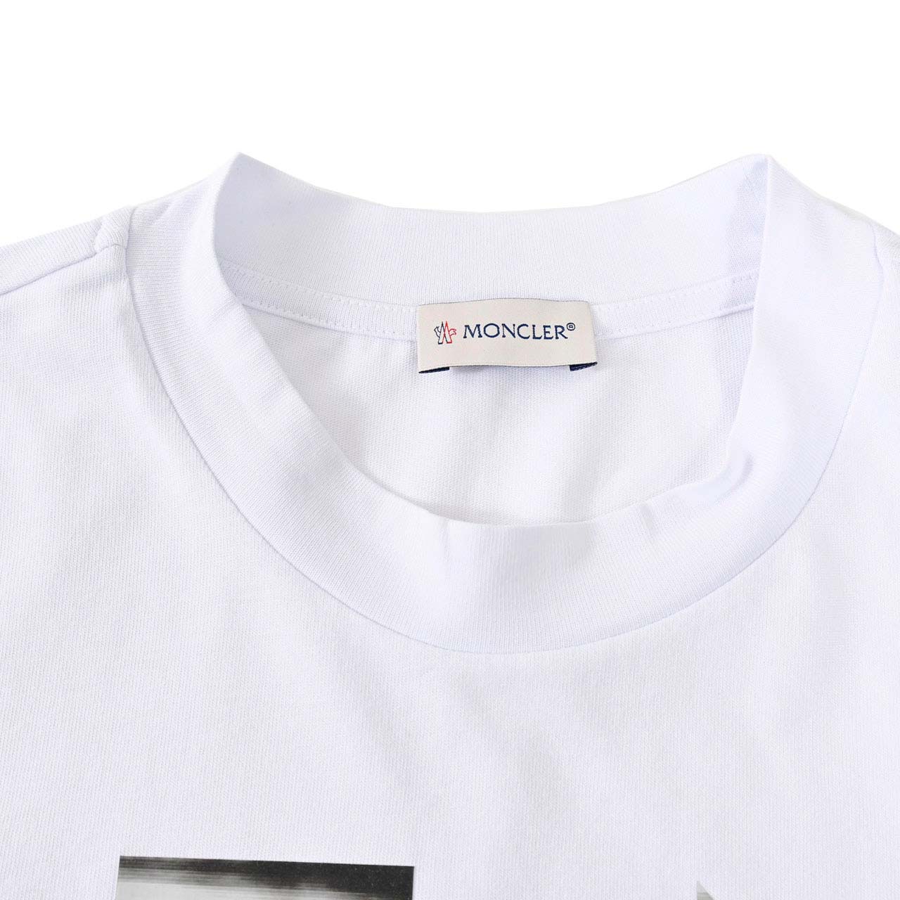★モンクレール MONCLER クルーネック半袖Tシャツ 8C00170 829H8 001 ホワイト メンズ