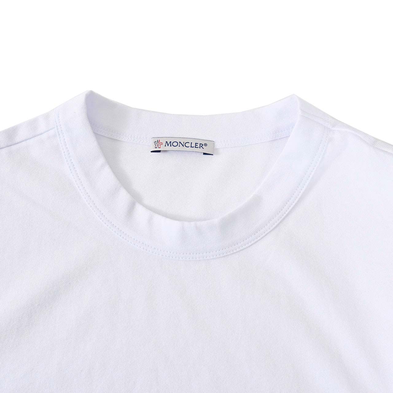 ★モンクレール MONCLER クルーネック半袖Tシャツ 8C00156 829H8 001 ホワイト メンズ