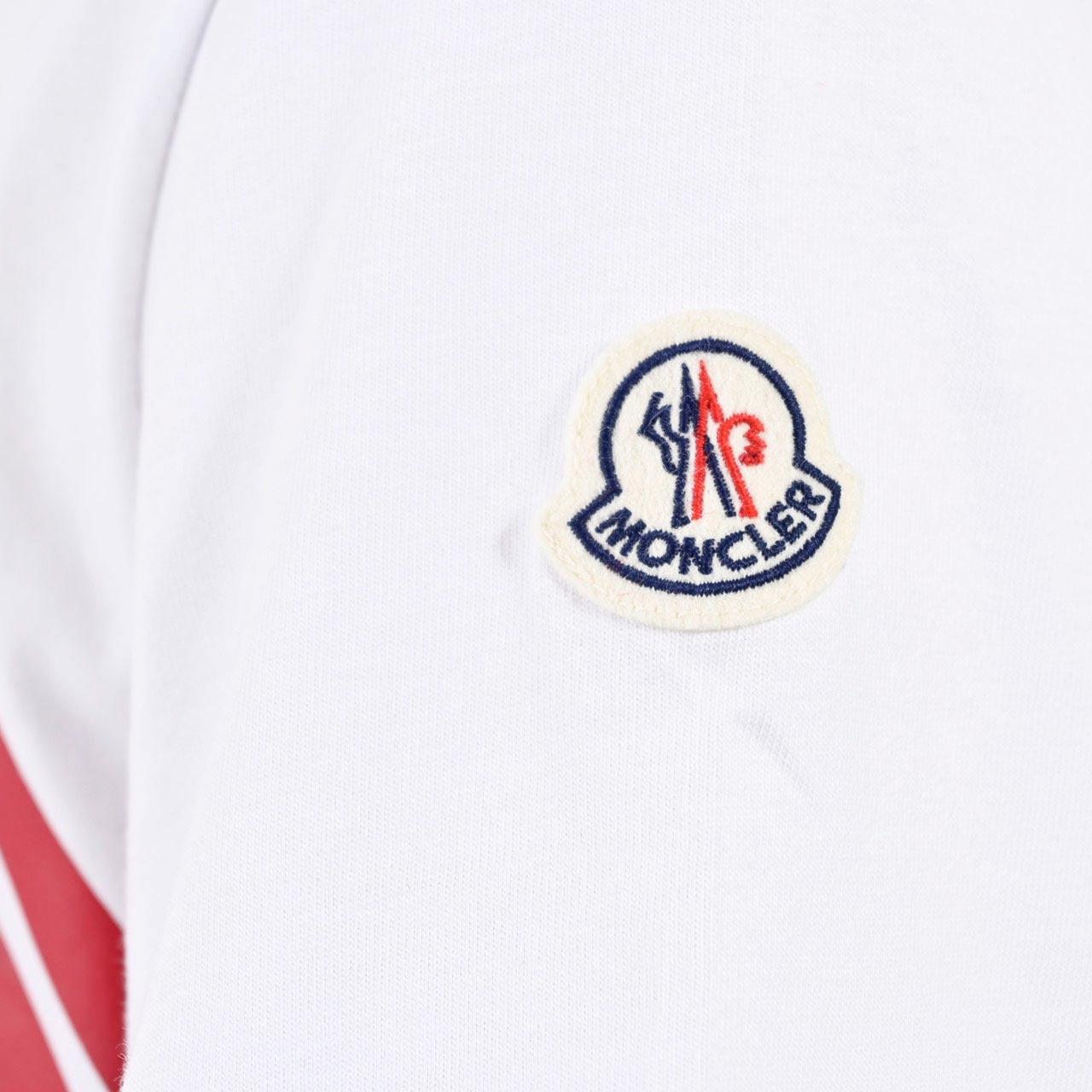 ★モンクレール MONCLER クルーネック半袖Tシャツ 8C01108 8390Y 001 ホワイト メンズ