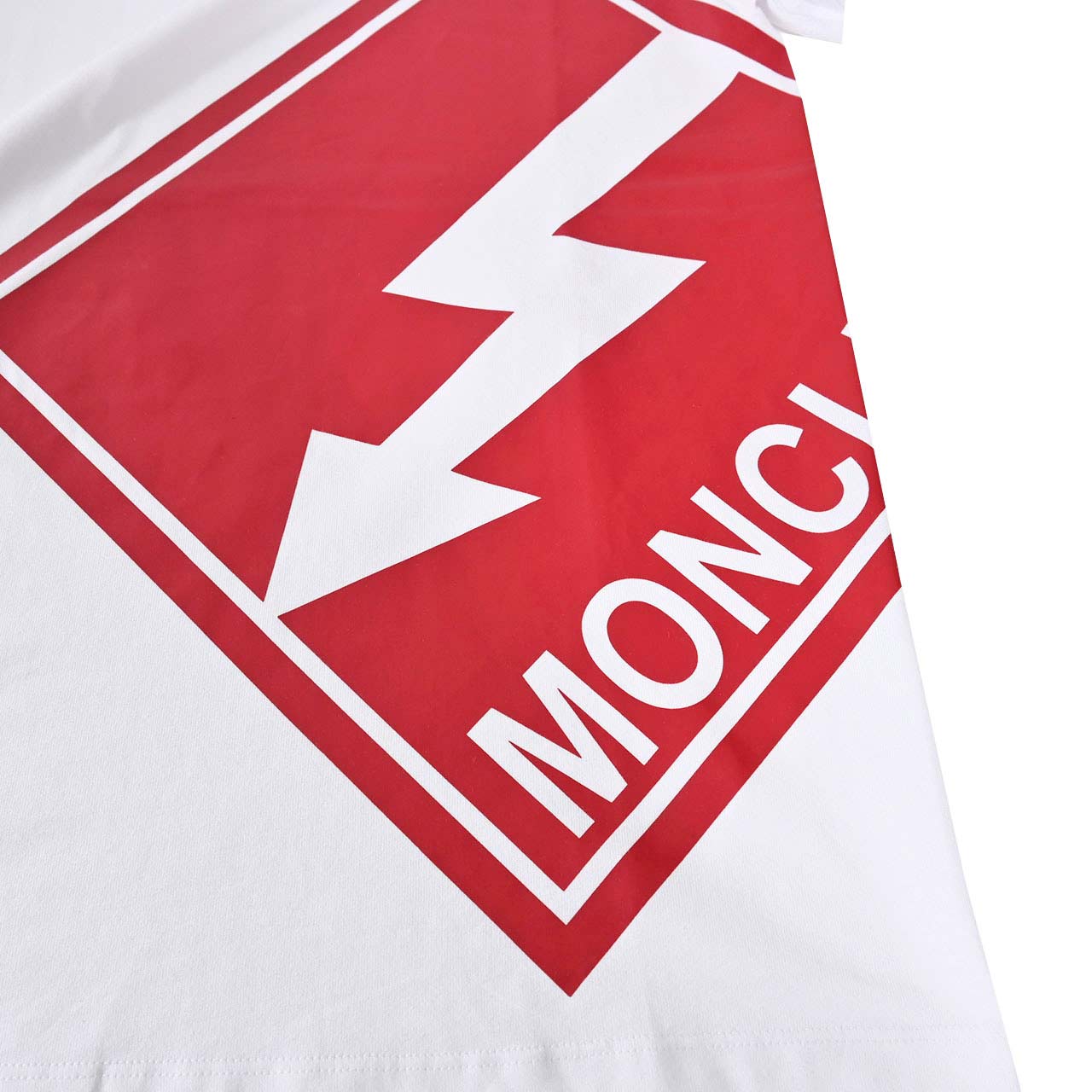 ★モンクレール MONCLER クルーネック半袖Tシャツ 8C01108 8390Y 001 ホワイト メンズ