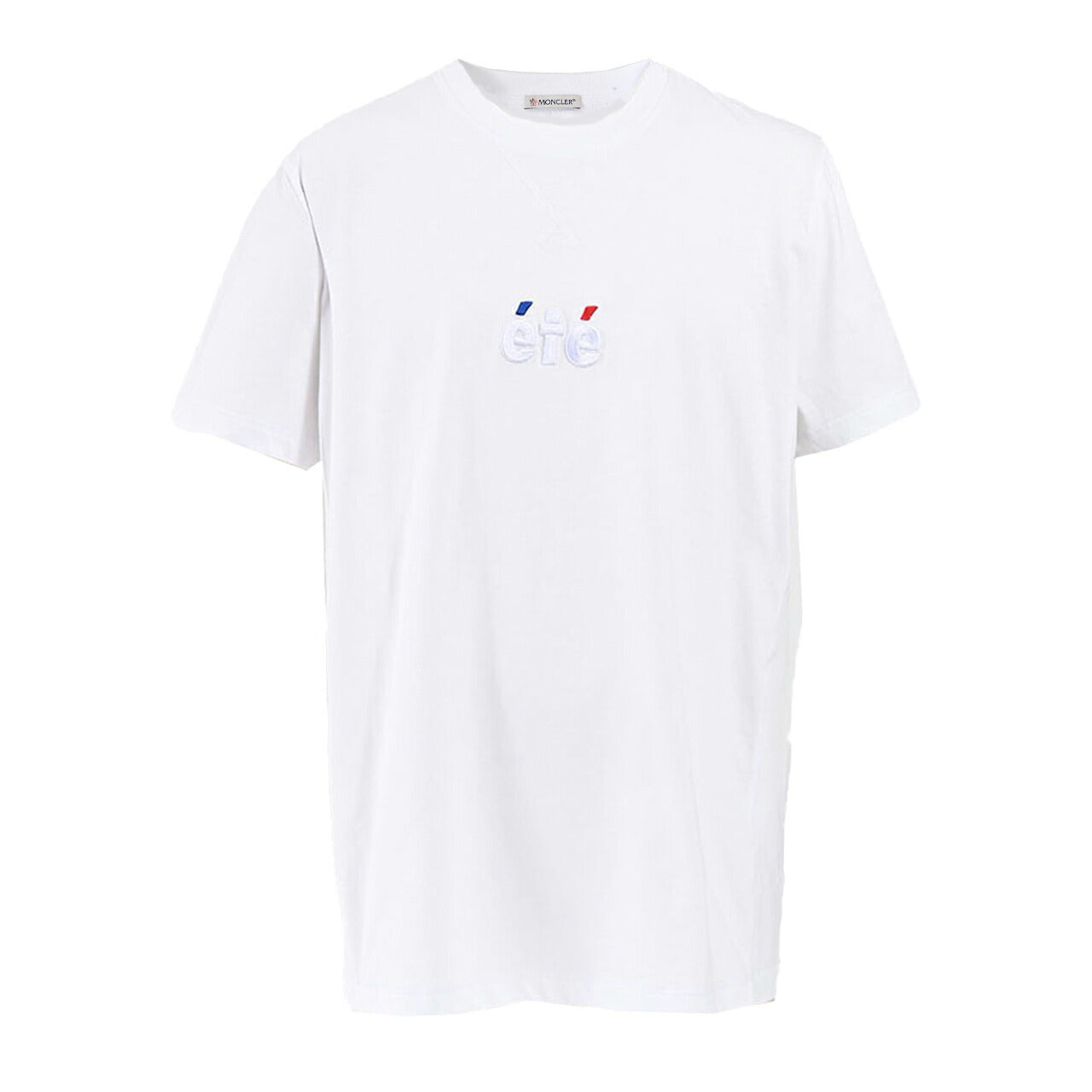 ★モンクレール MONCLER クルーネック半袖Tシャツ 8C01136 8390Y 001 ホワイト メンズ