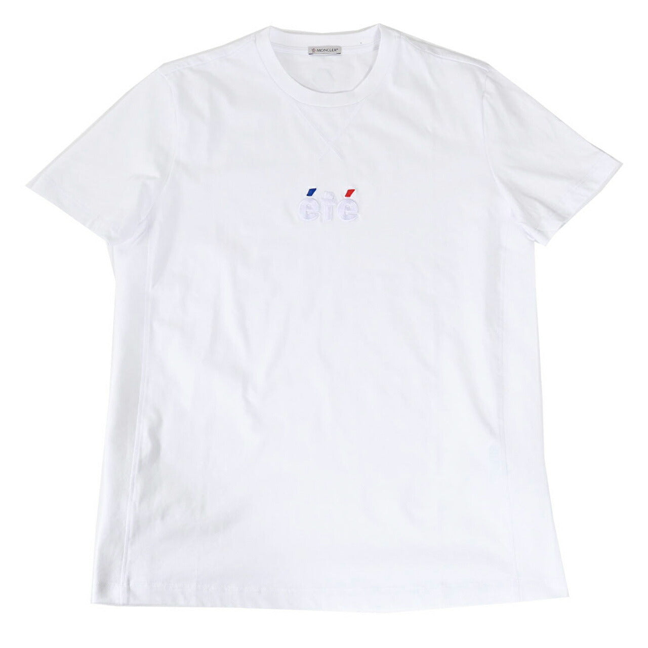 ★モンクレール MONCLER クルーネック半袖Tシャツ 8C01136 8390Y 001 ホワイト メンズ