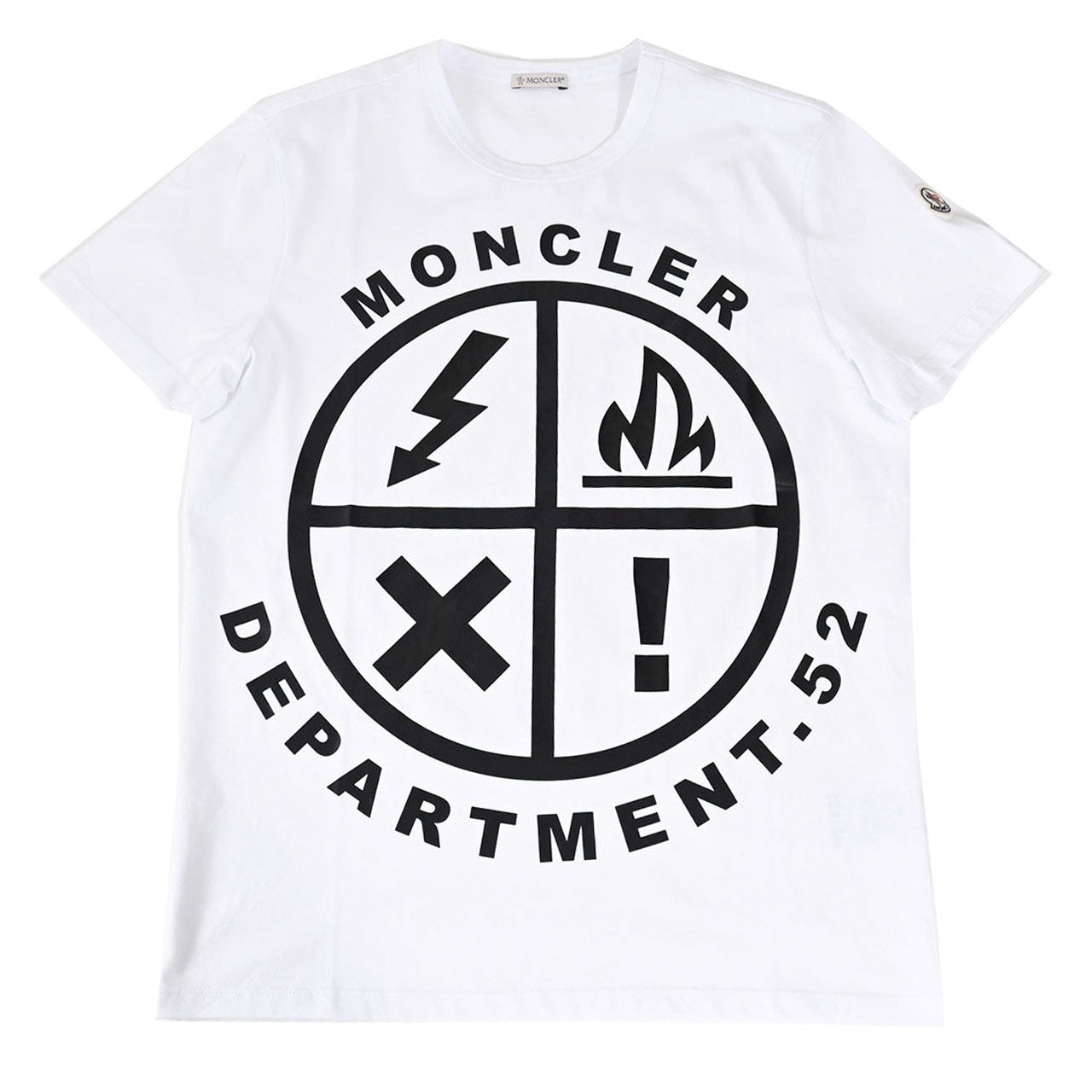 ★モンクレール MONCLER クルーネック半袖Tシャツ 8C00144 829H8 001 ホワイト メンズ