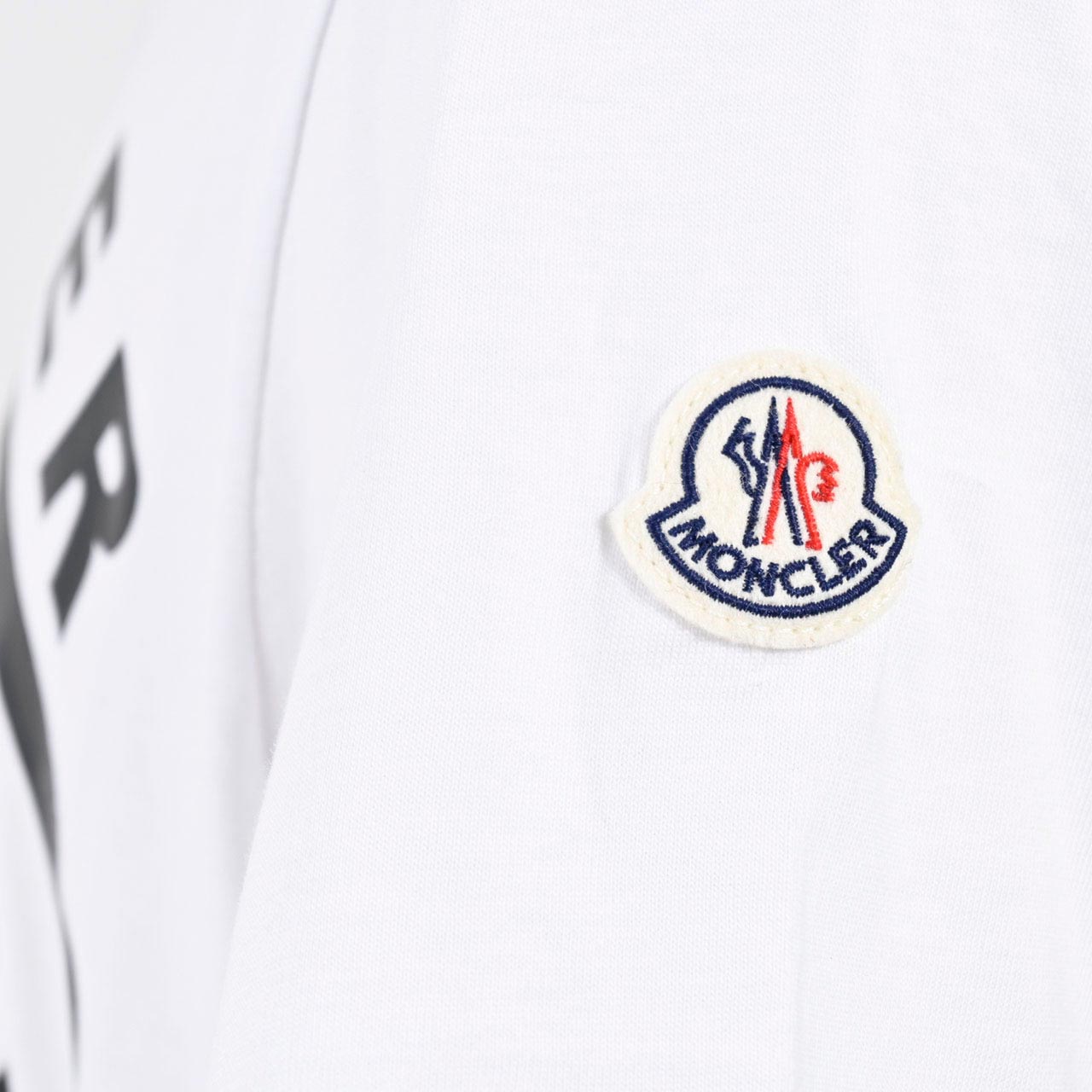 ★モンクレール MONCLER クルーネック半袖Tシャツ 8C00144 829H8 001 ホワイト メンズ