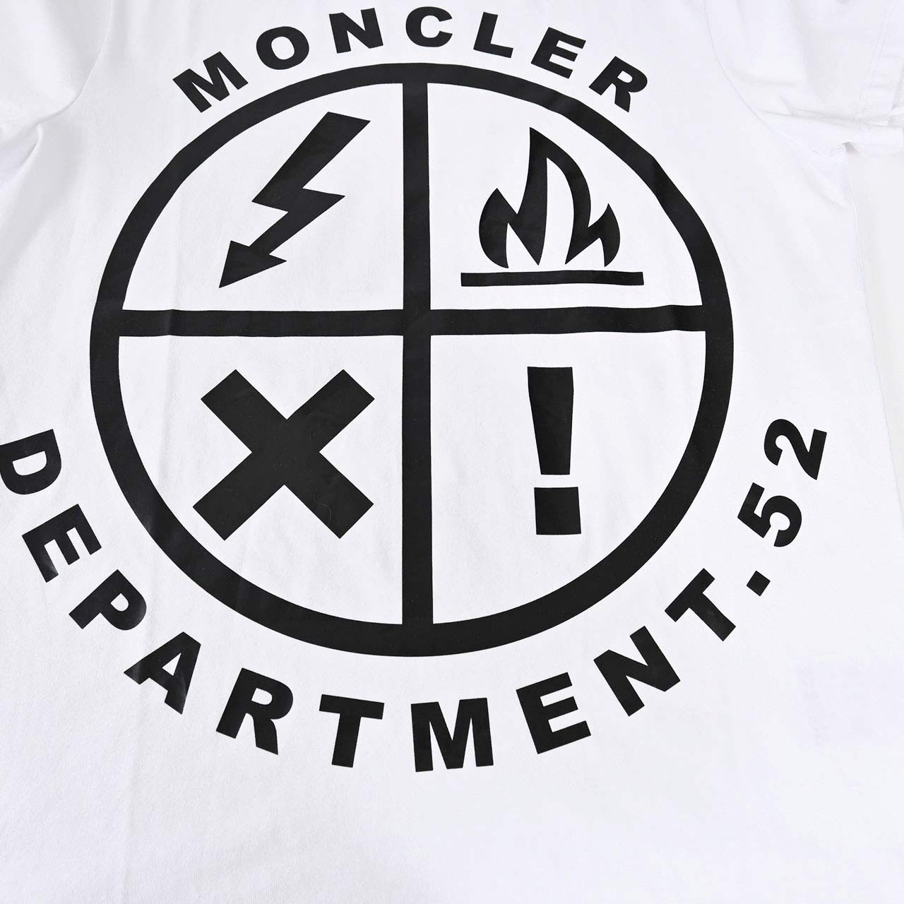 ★モンクレール MONCLER クルーネック半袖Tシャツ 8C00144 829H8 001 ホワイト メンズ