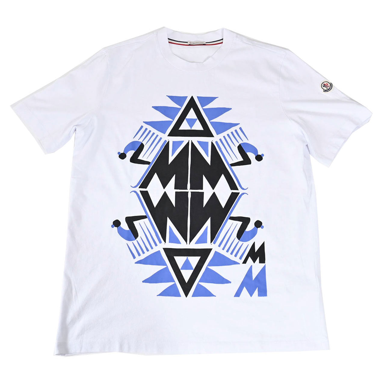 ★モンクレール MONCLER クルーネック半袖Tシャツ 8C00150 829H8 001 ホワイト メンズ