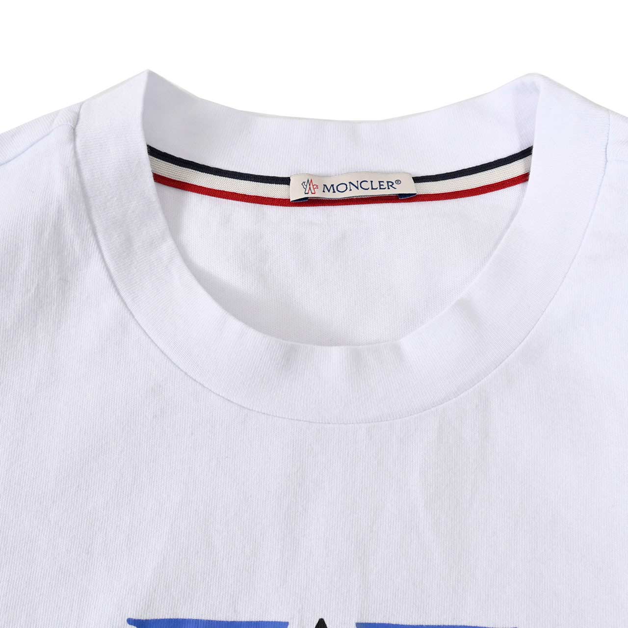 ★モンクレール MONCLER クルーネック半袖Tシャツ 8C00150 829H8 001 ホワイト メンズ
