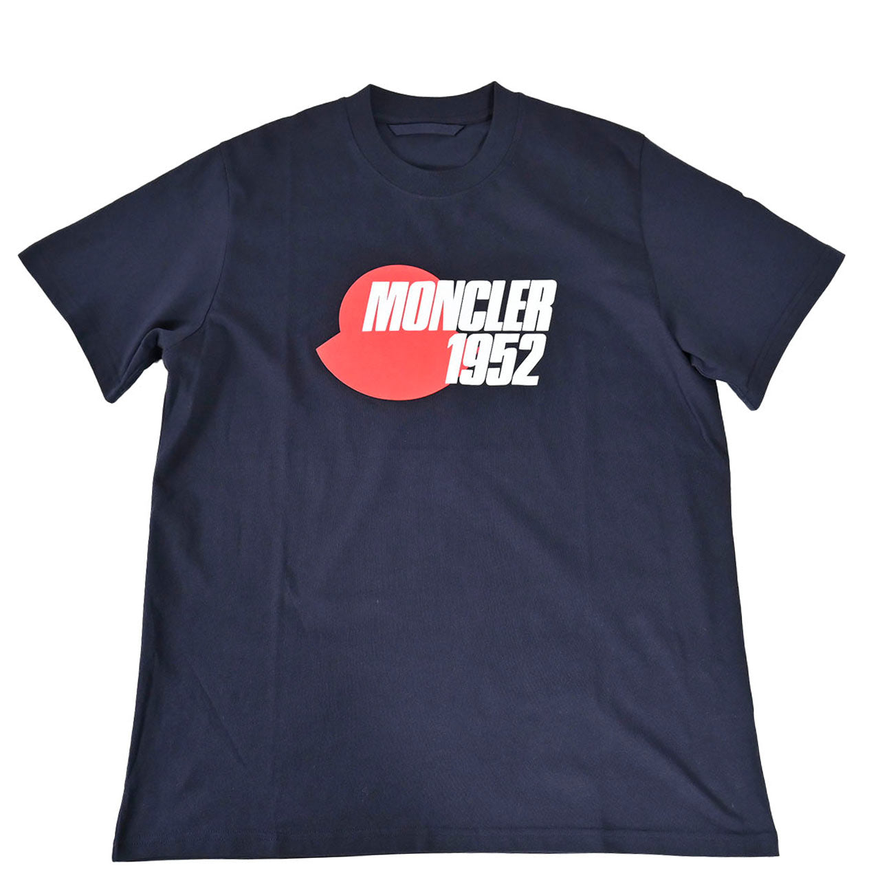 ★モンクレール MONCLER クルーネック半袖Tシャツ 8C00158 829H8 773 ネイビー メンズ