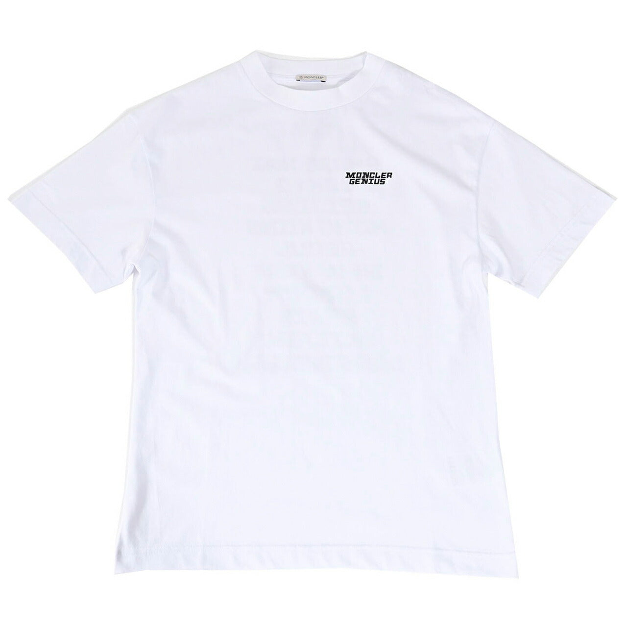 ★モンクレール MONCLER クルーネック半袖Tシャツ 8C01084 8390Y 001 ホワイト メンズ