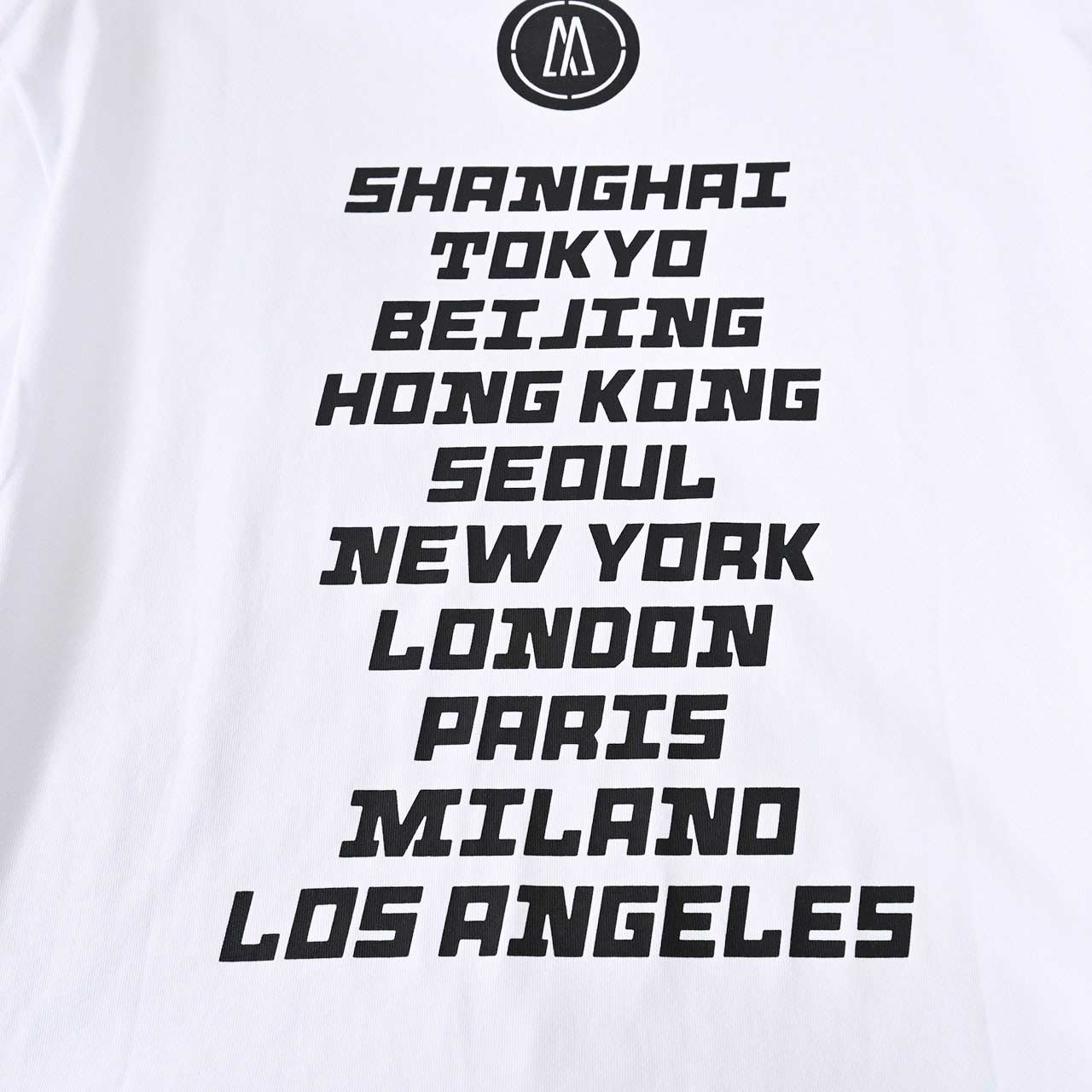 ★モンクレール MONCLER クルーネック半袖Tシャツ 8C01084 8390Y 001 ホワイト メンズ