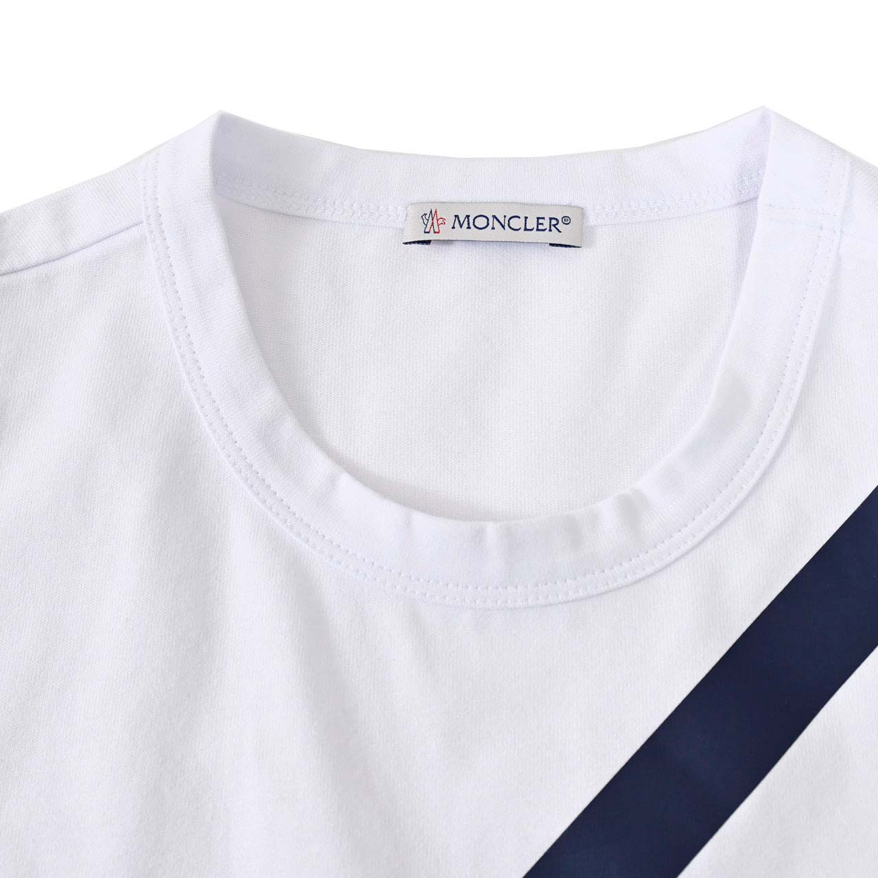 ★モンクレール MONCLER クルーネック半袖Tシャツ 8C00148 829H8 001 ホワイト レディース