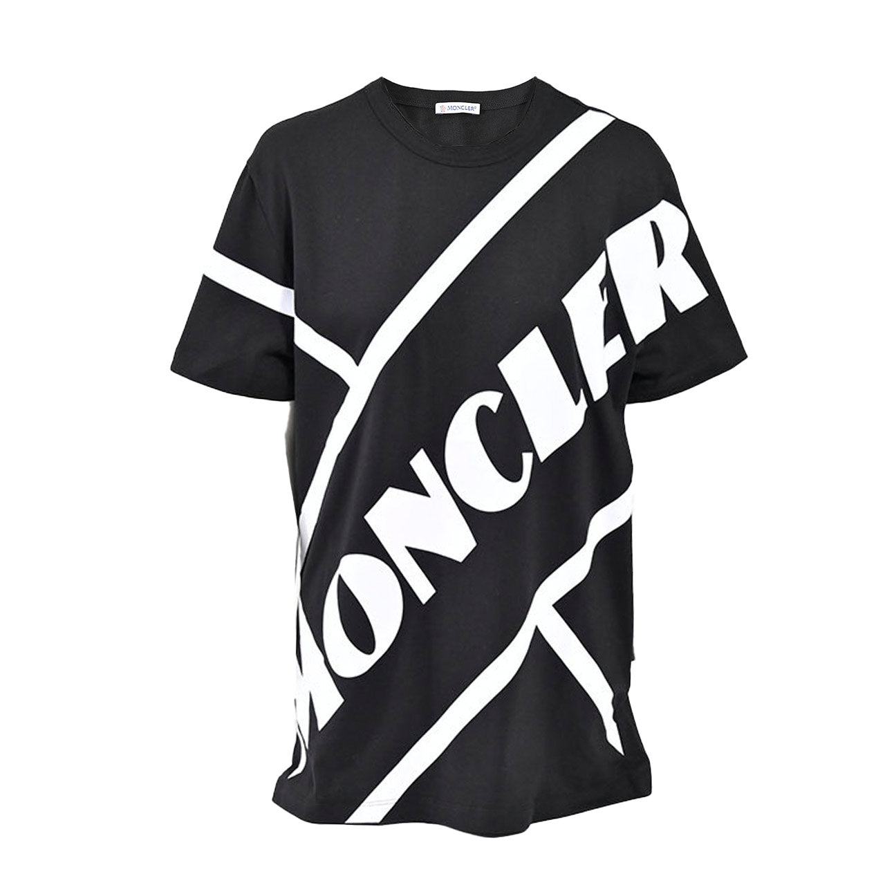 ★モンクレール MONCLER クルーネック半袖Tシャツ 8C00148 829H8 999 ブラック レディース