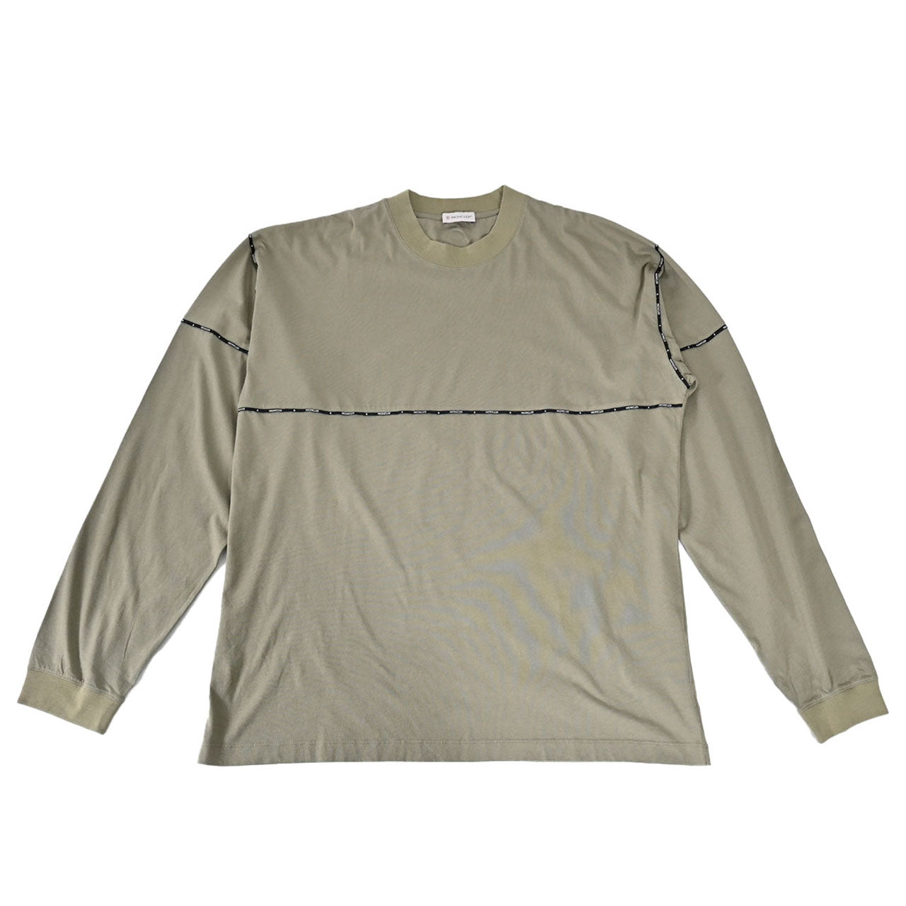 ★モンクレール MONCLER クルーネック長袖Tシャツ 8C01128 8390Y 880 グリーン メンズ