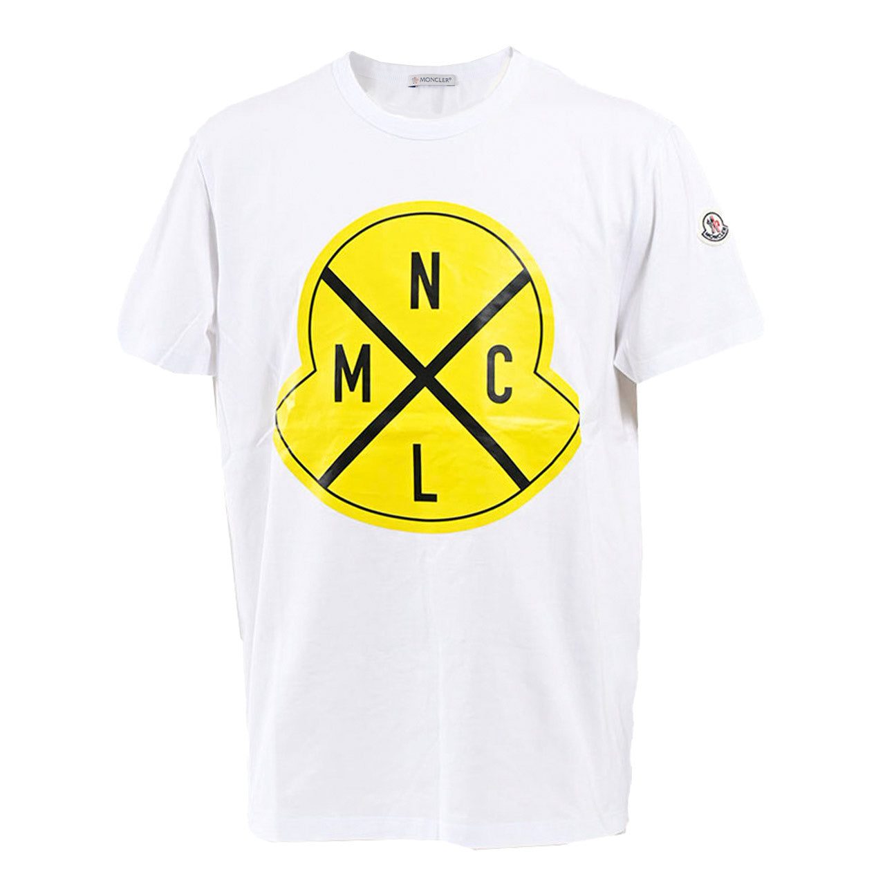 ★モンクレール MONCLER クルーネック半袖Tシャツ 8C73620 8390T 001 ホワイト メンズ