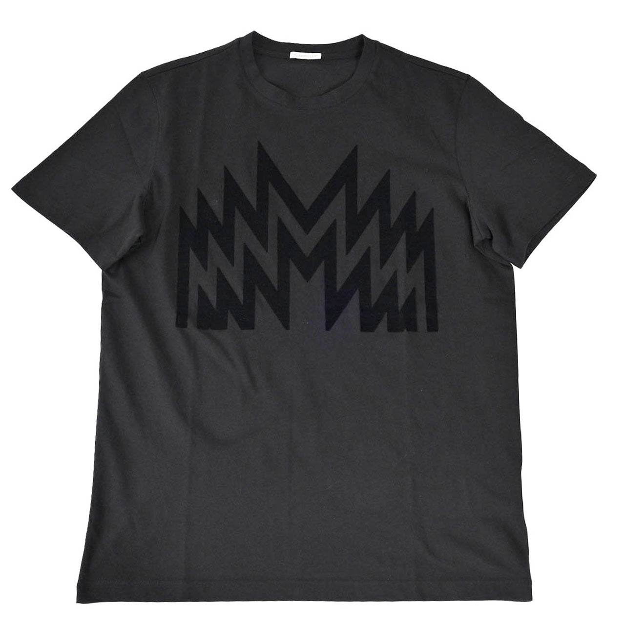 ★モンクレール MONCLER クルーネック半袖Tシャツ 8C00006 8390T 999 ブラック メンズ